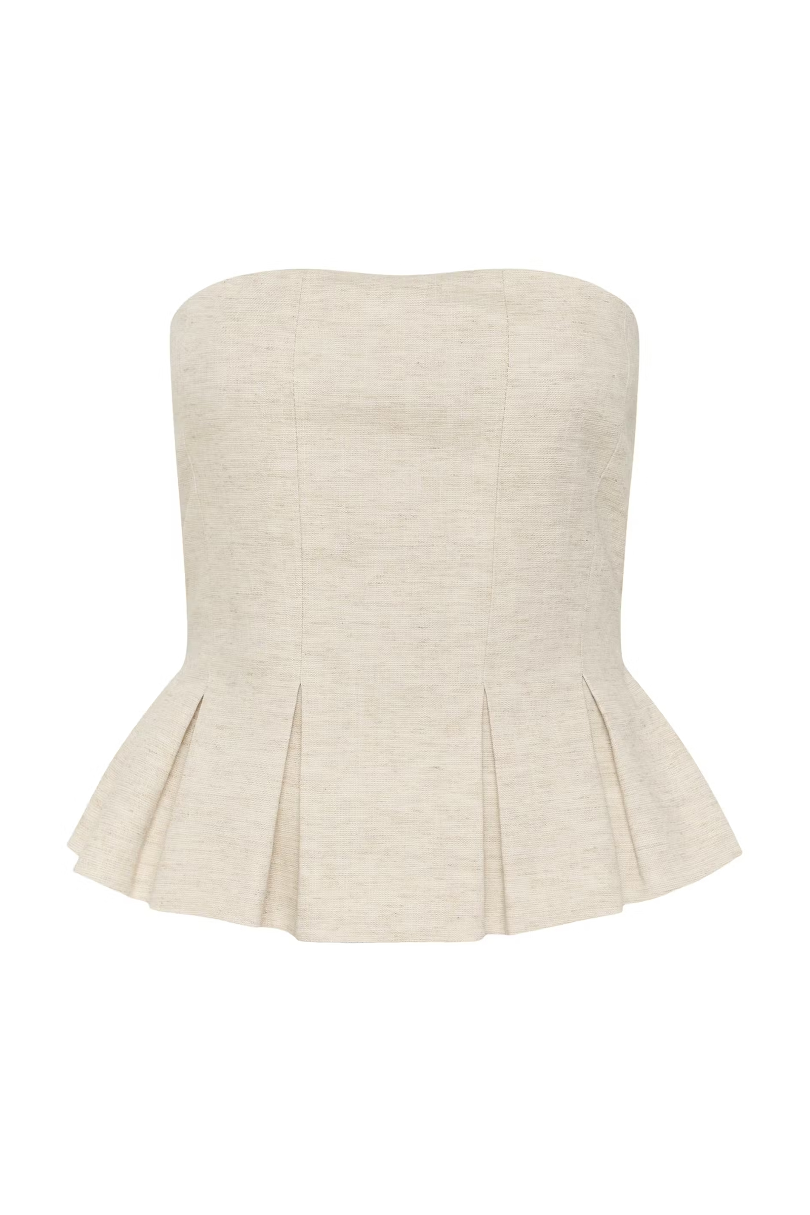 Dames top ecru