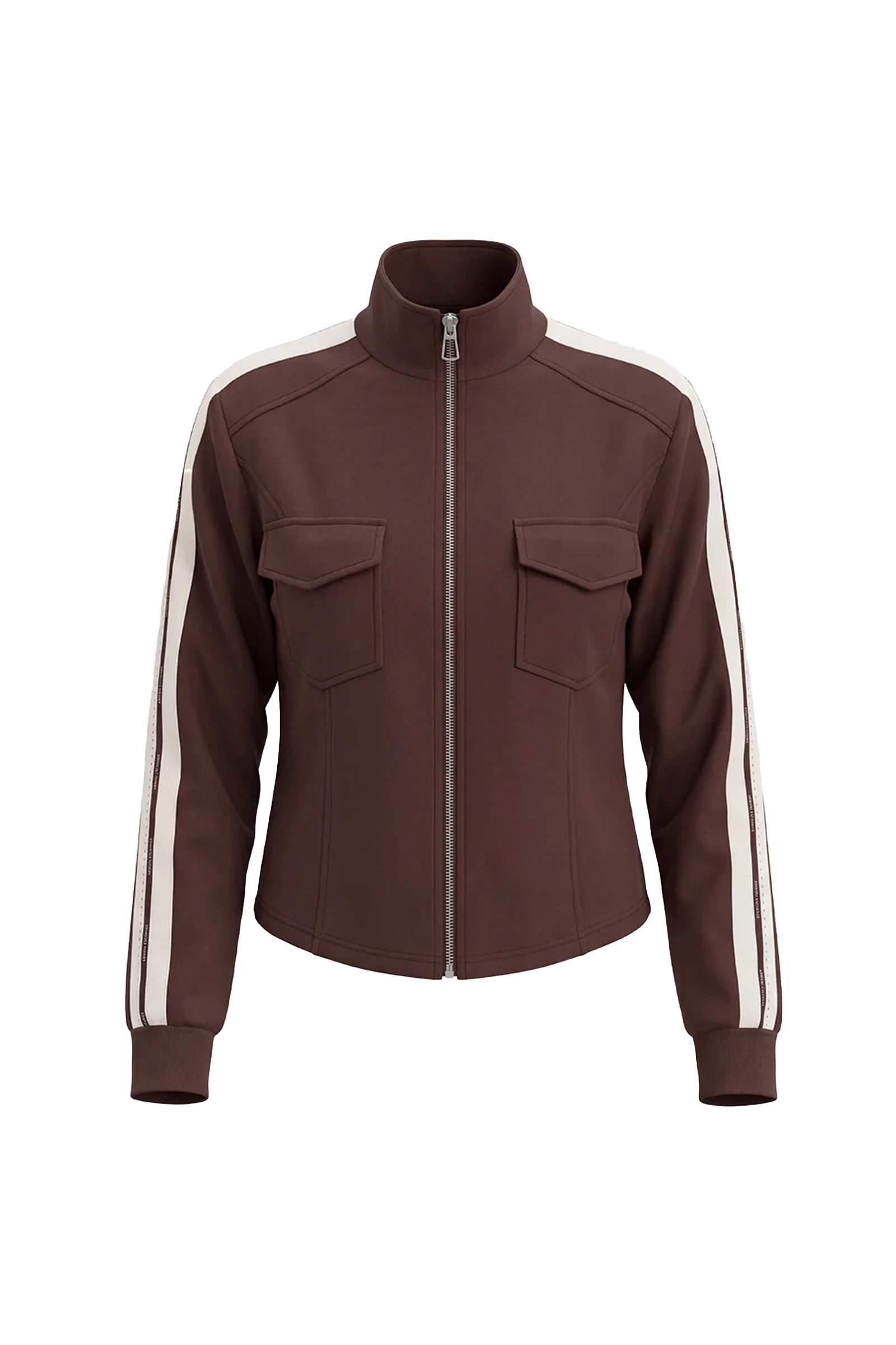 Dames blouse korte mouw bruin