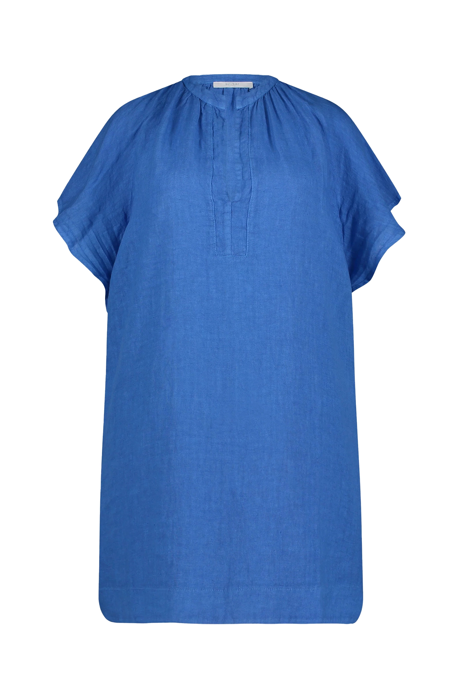 By Bar Vina linen dress Blauw-1 1