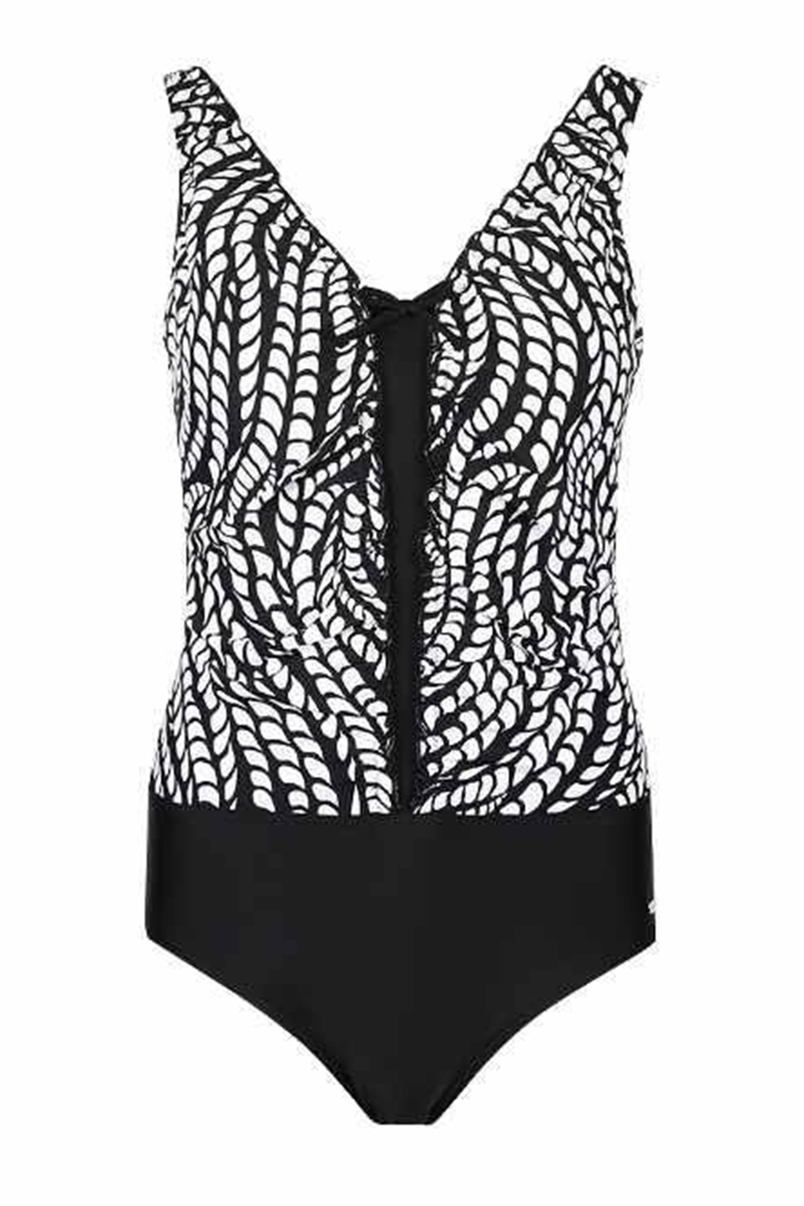 Bad/beach dames badpak mode zwart