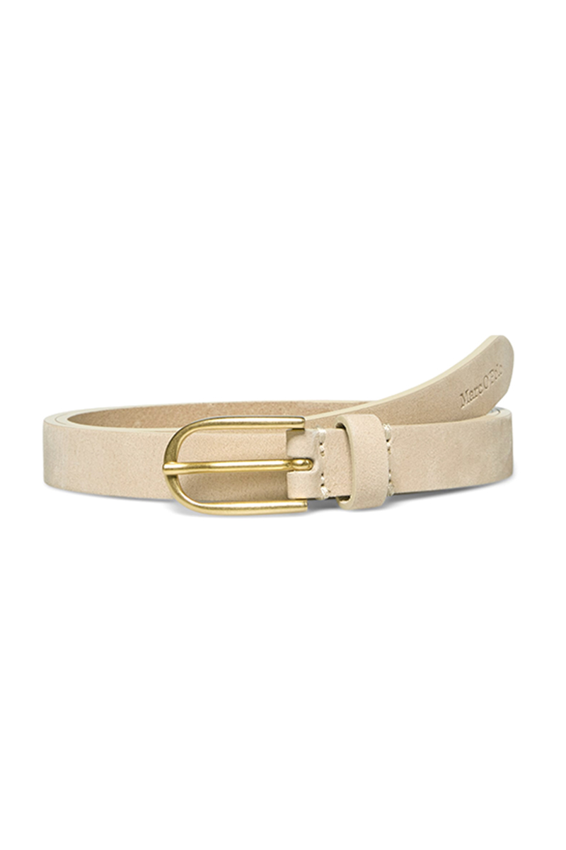 Marc O'Polo Belt, nubuck leather, 2,0cm Bruin/Beige-1 1