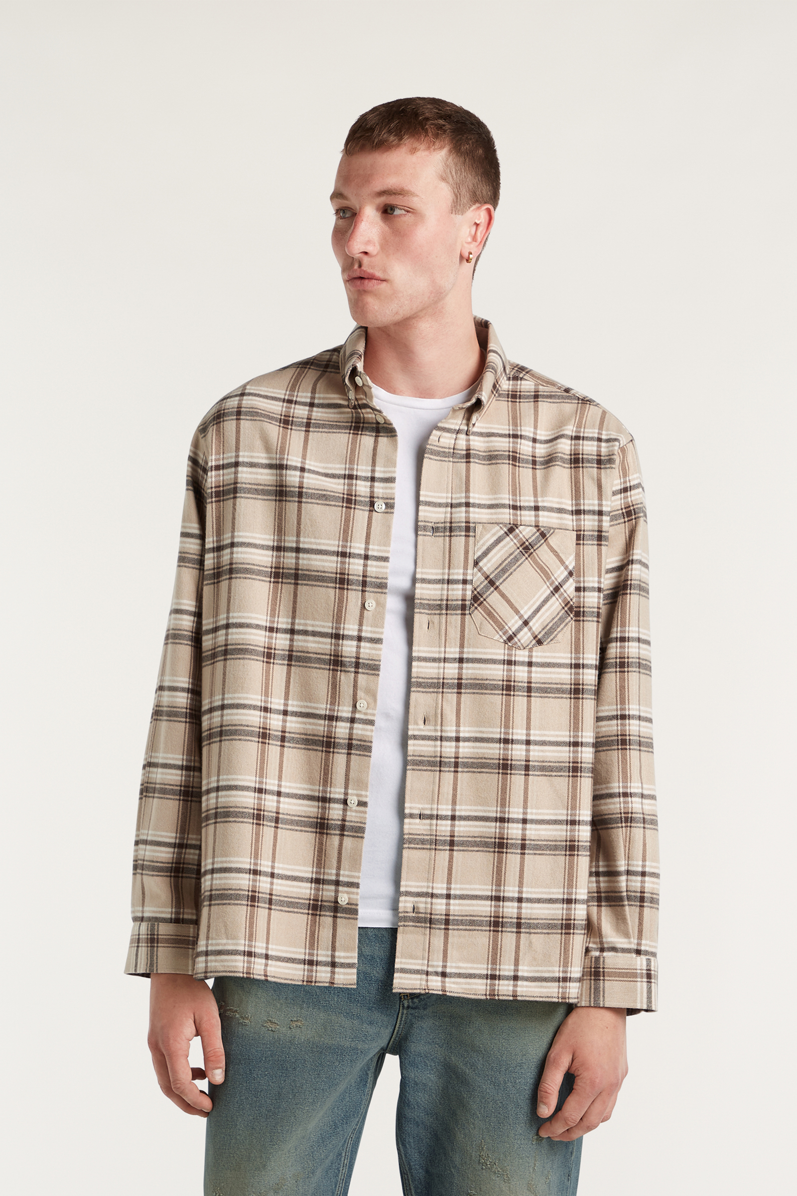 Heren overhemd lm casual rood
