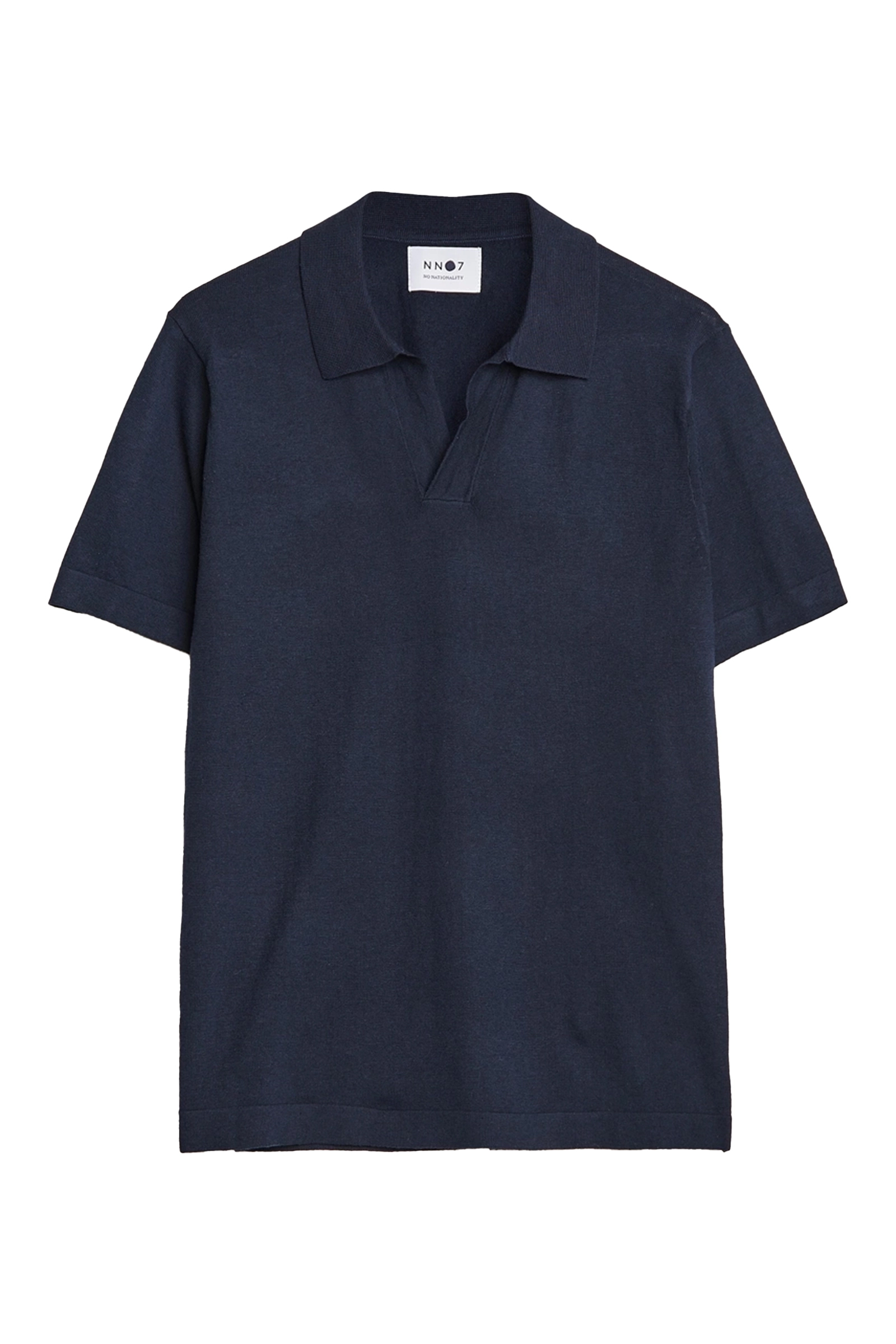 Heren polo korte mouw blauw