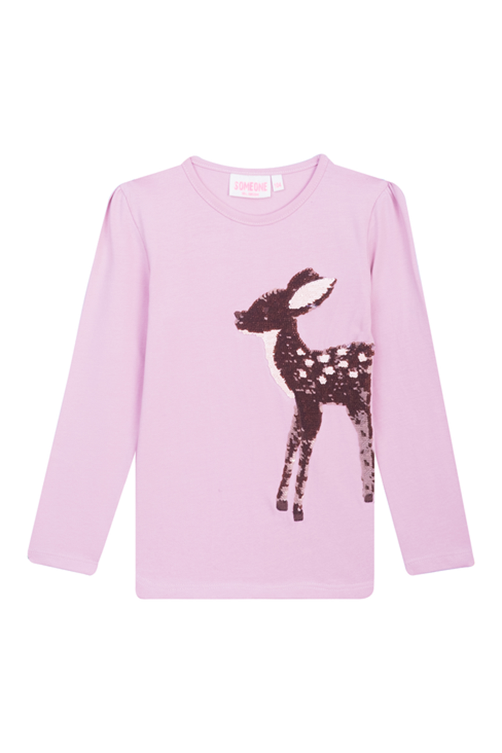 Meisjes t-shirt lange mouw rose