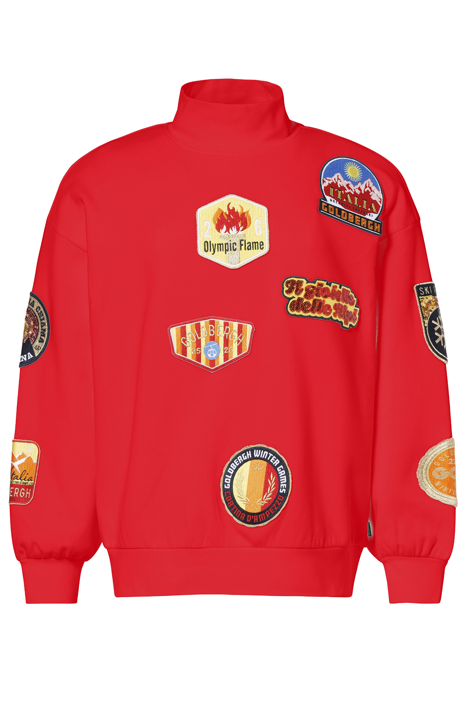 Wintersport dames sweater rood