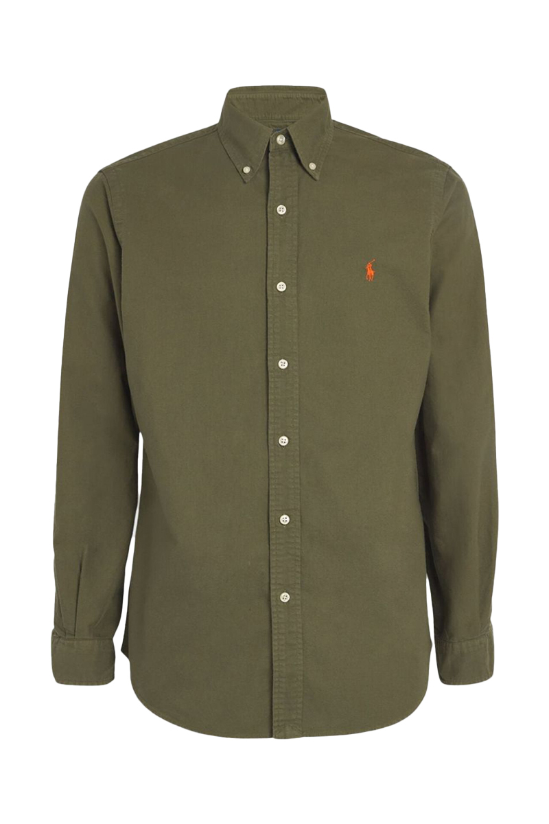 Heren overhemd lm casual groen