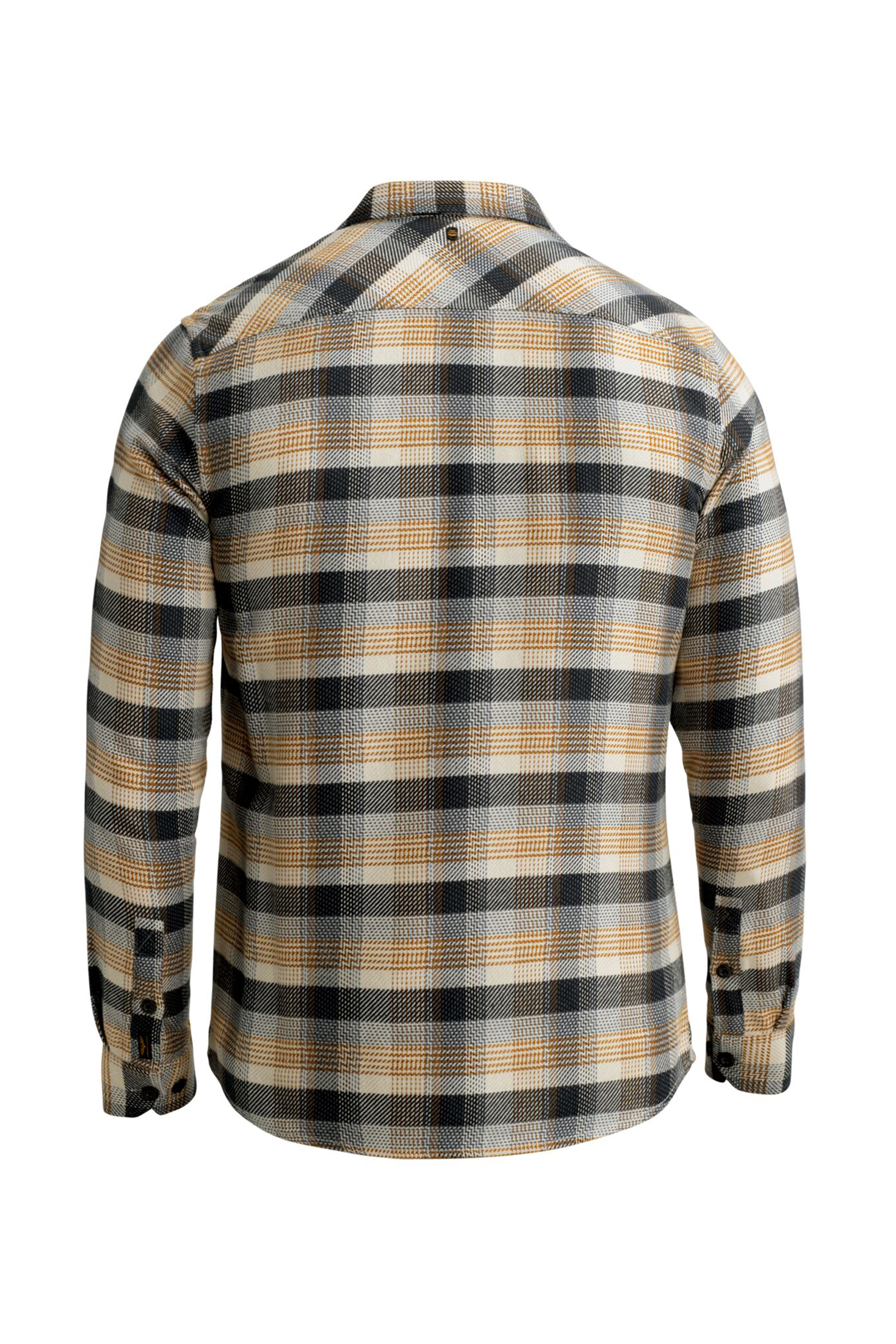 Heren overhemd lm casual bruin