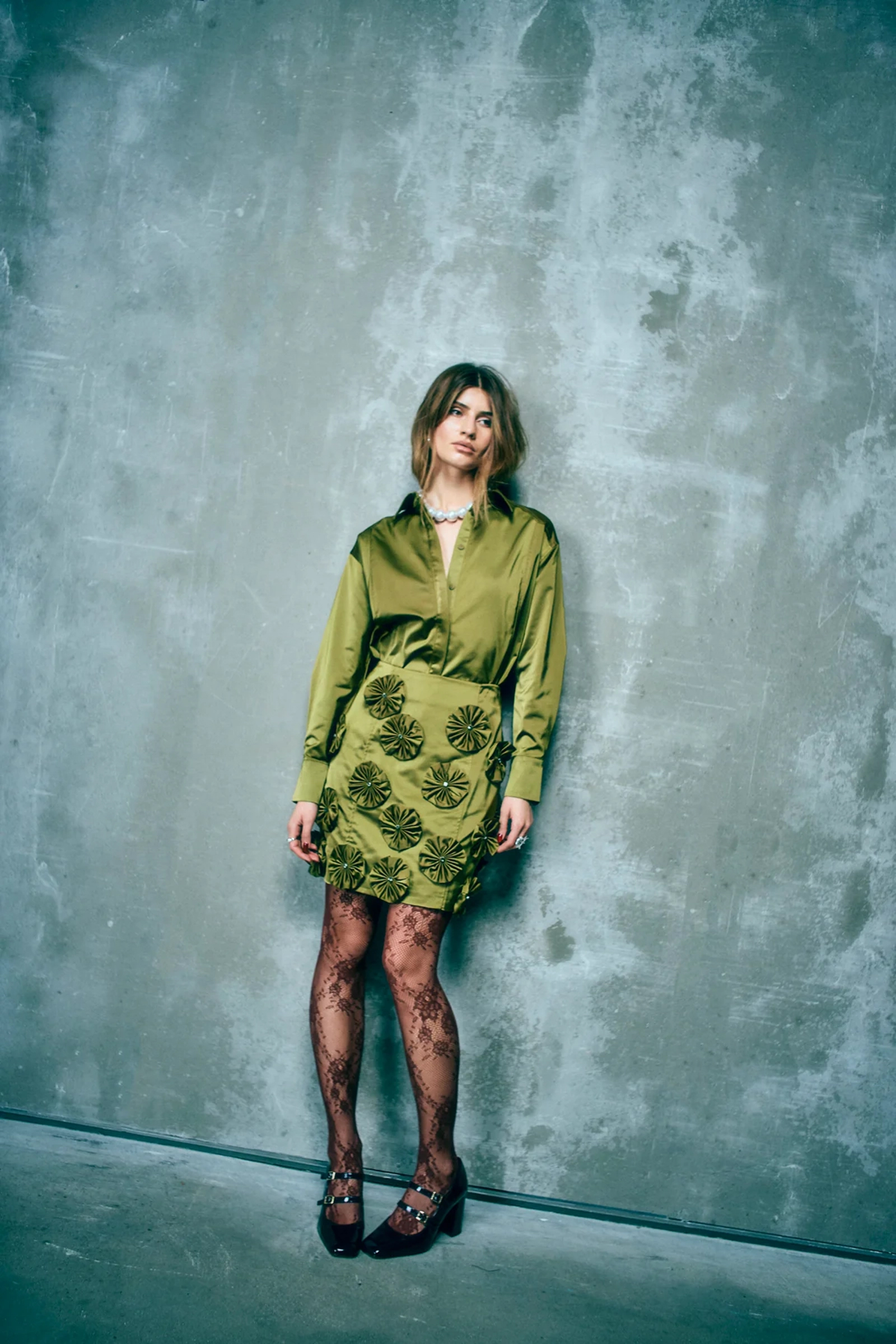 Dames rok groen