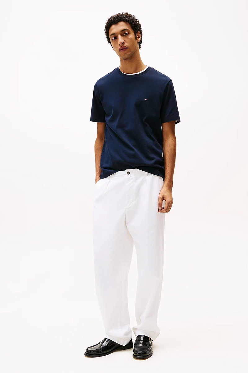 Heren t-shirt kortemouw blauw