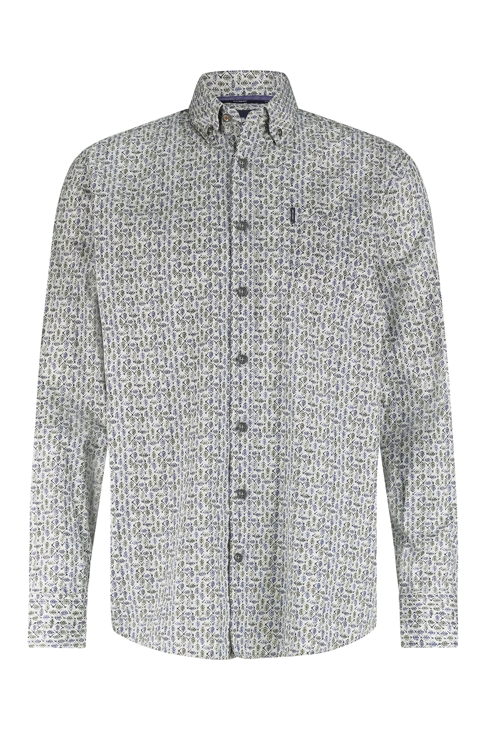 Heren overhemd lm casual ecru