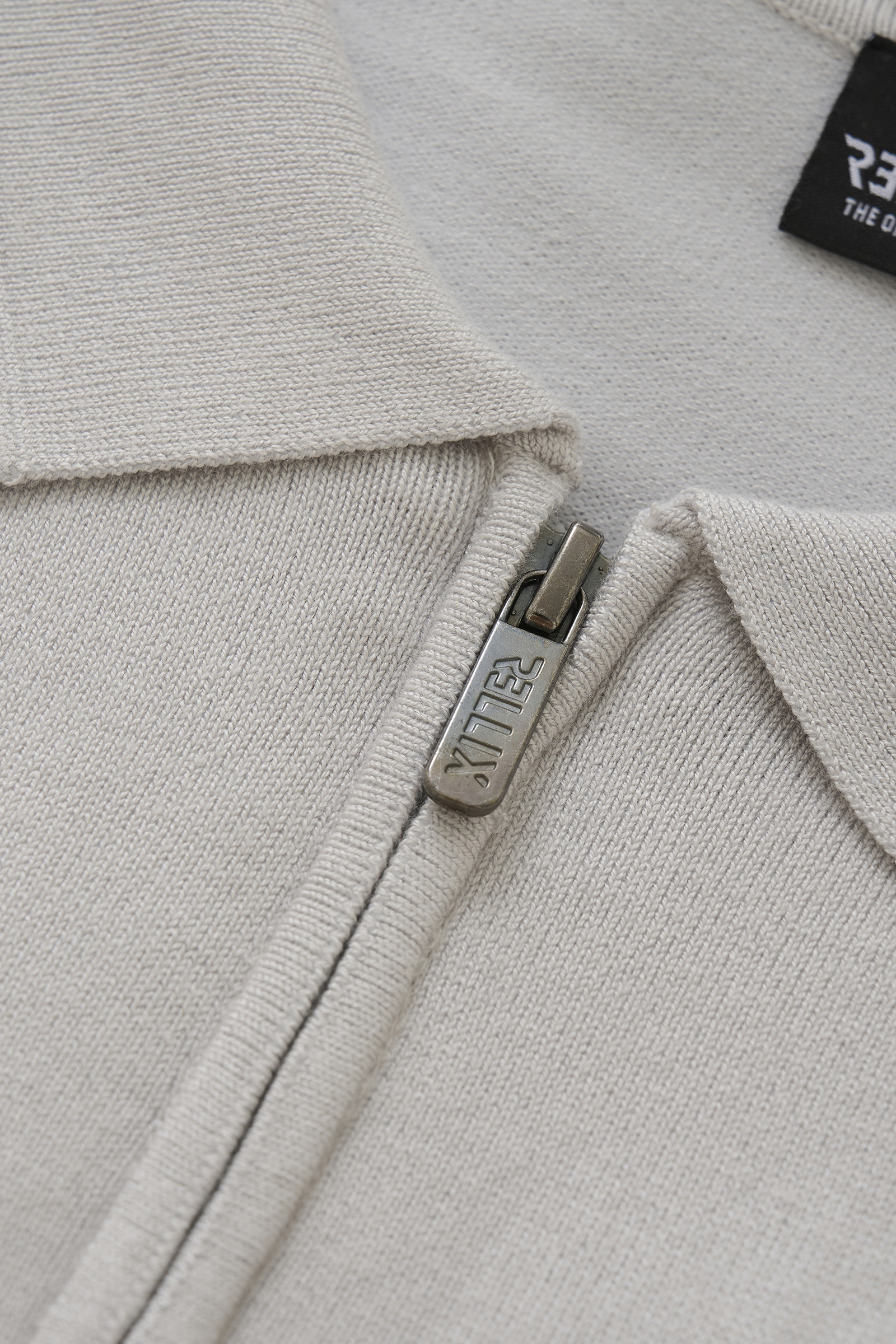 Rellix Polo knitted zip Grijs-1 2