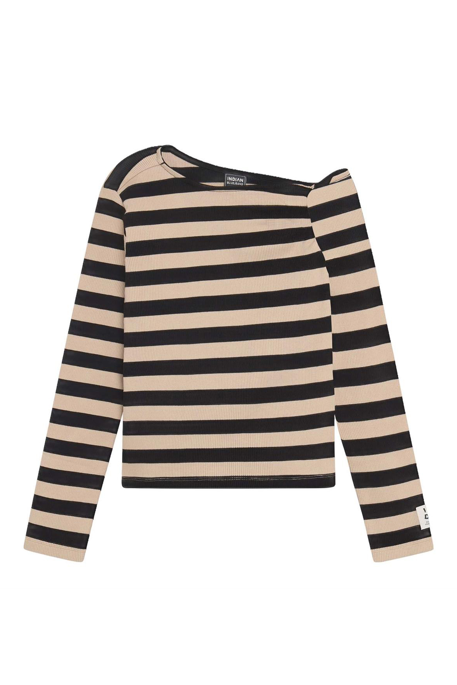 Meisjes t-shirt lange mouw zwart