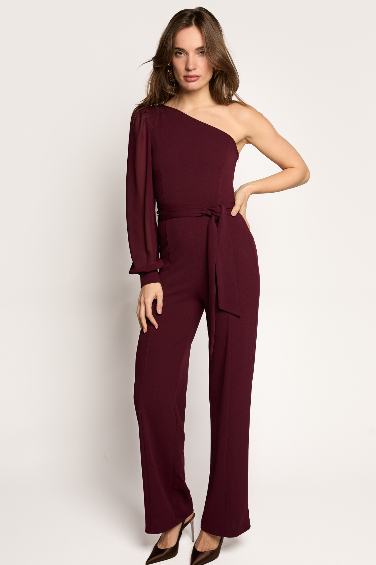 Dames jumpsuit/tuinbroek rood