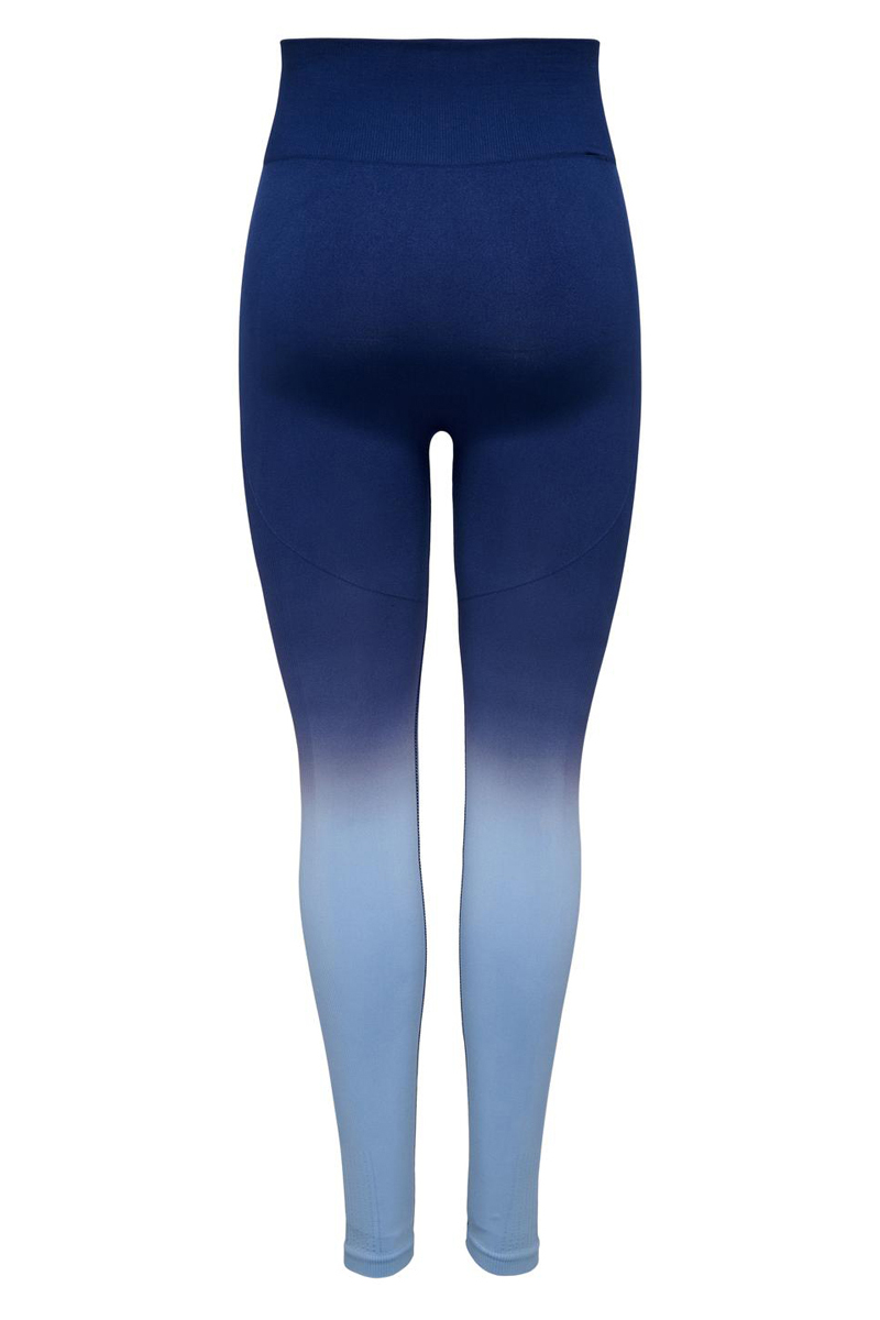 Fitness dames tight lang blauw