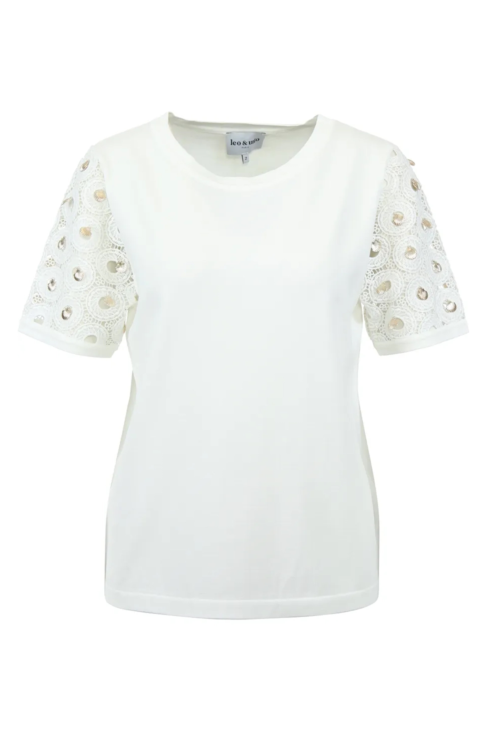 Dames top ecru