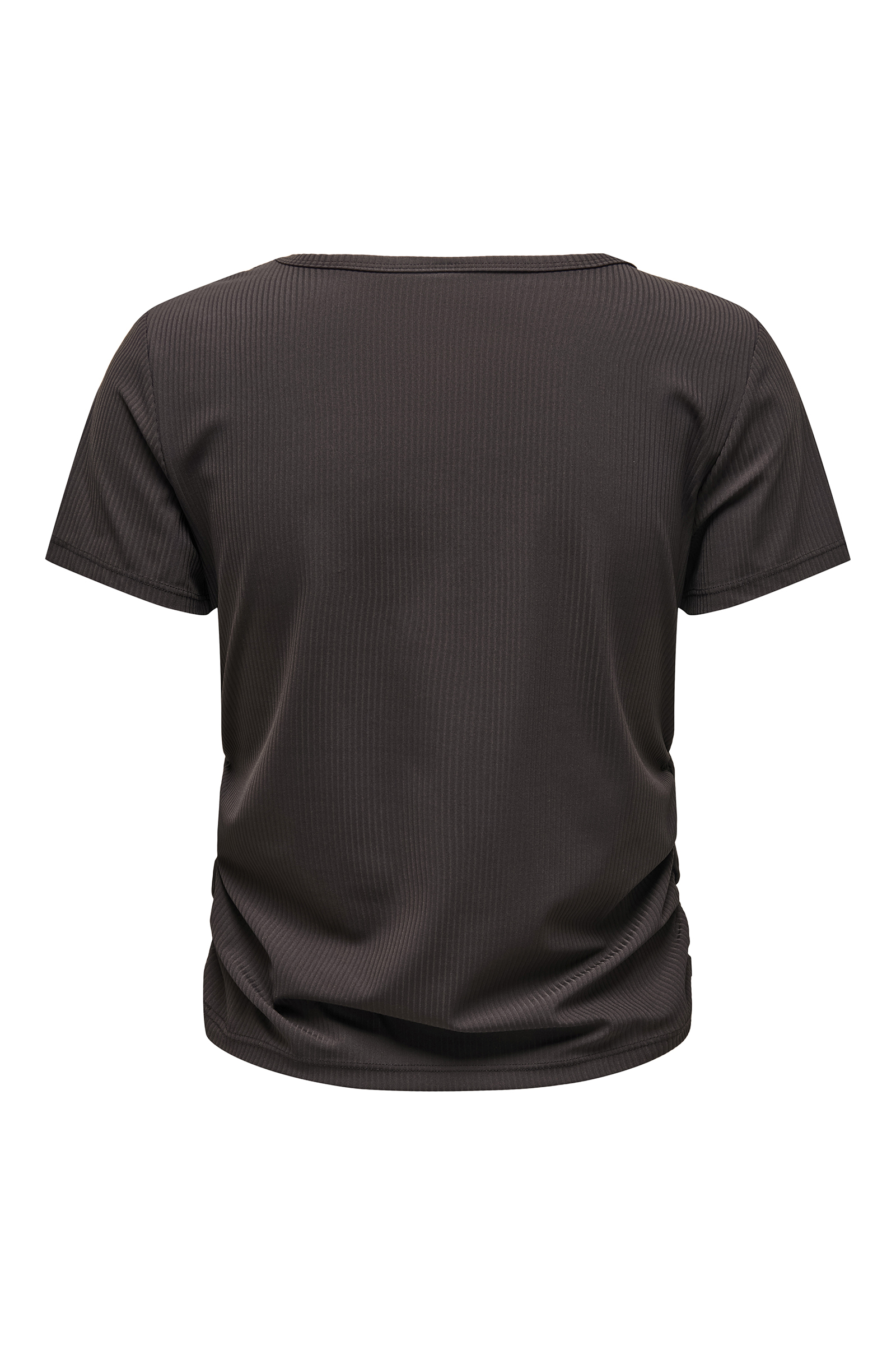 Dames blouse korte mouw bruin