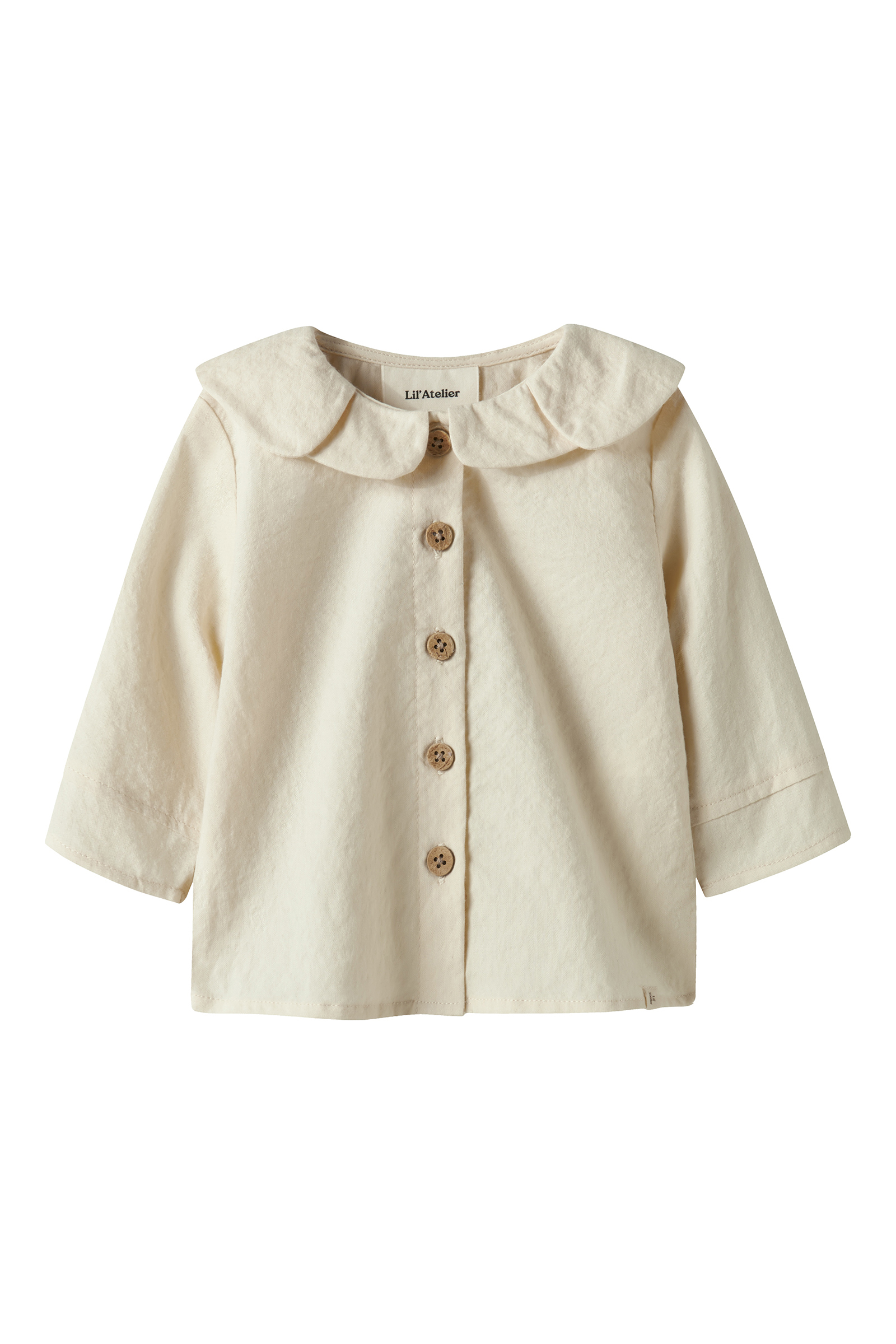 Baby blouse/overhemd grijs