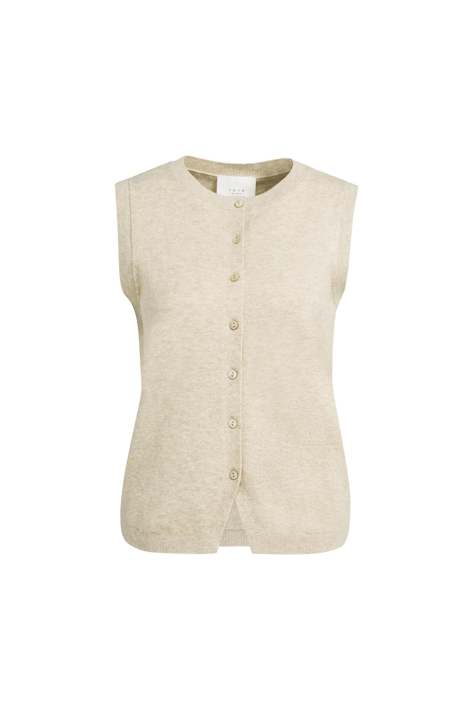 Dames vest bruin