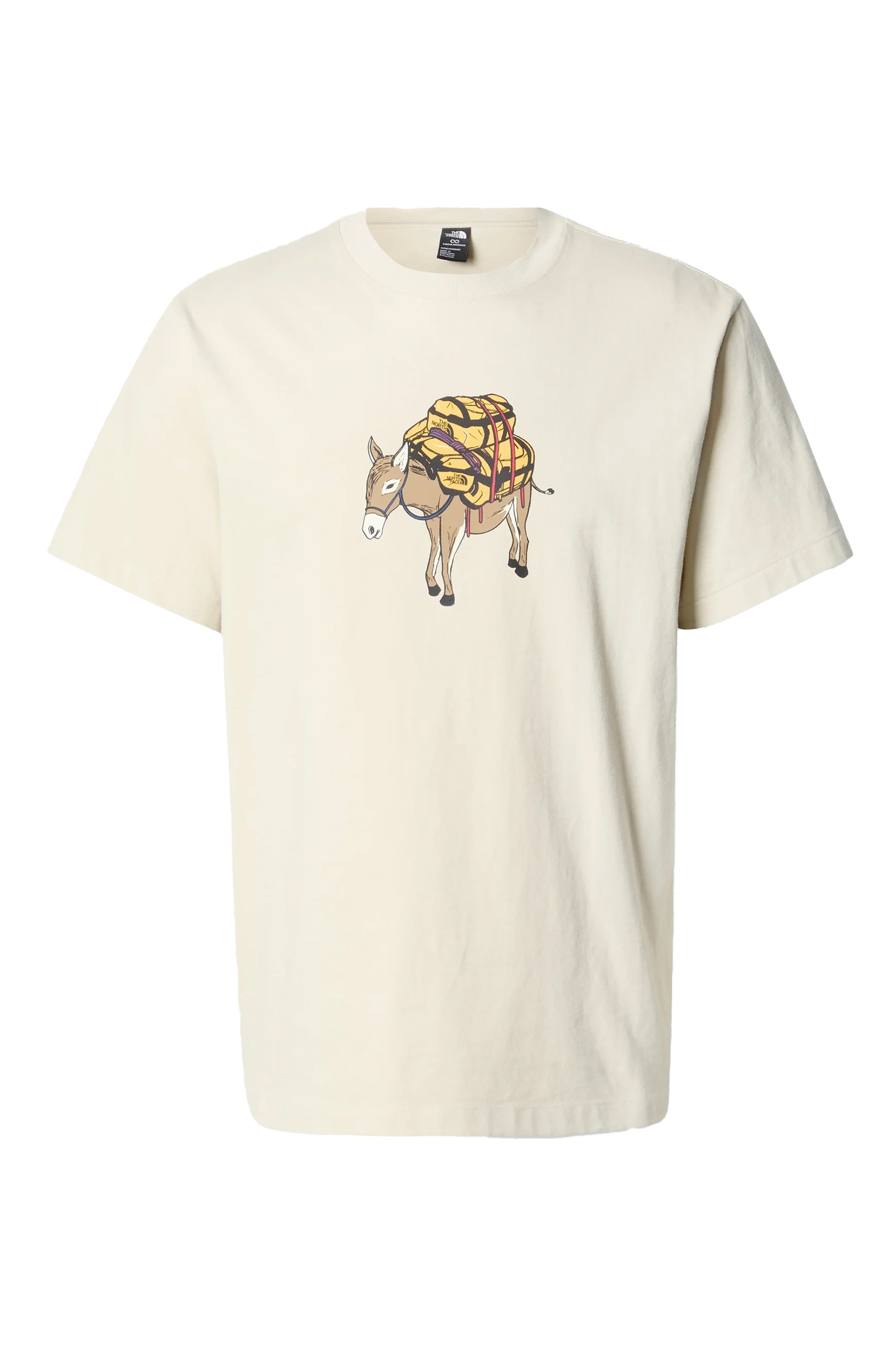 Casual heren t-shirt km ecru