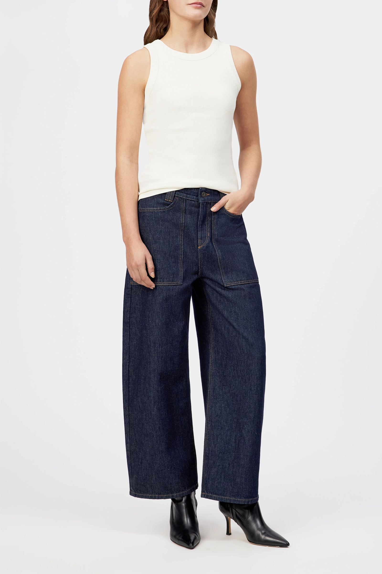 Dames broek blauw