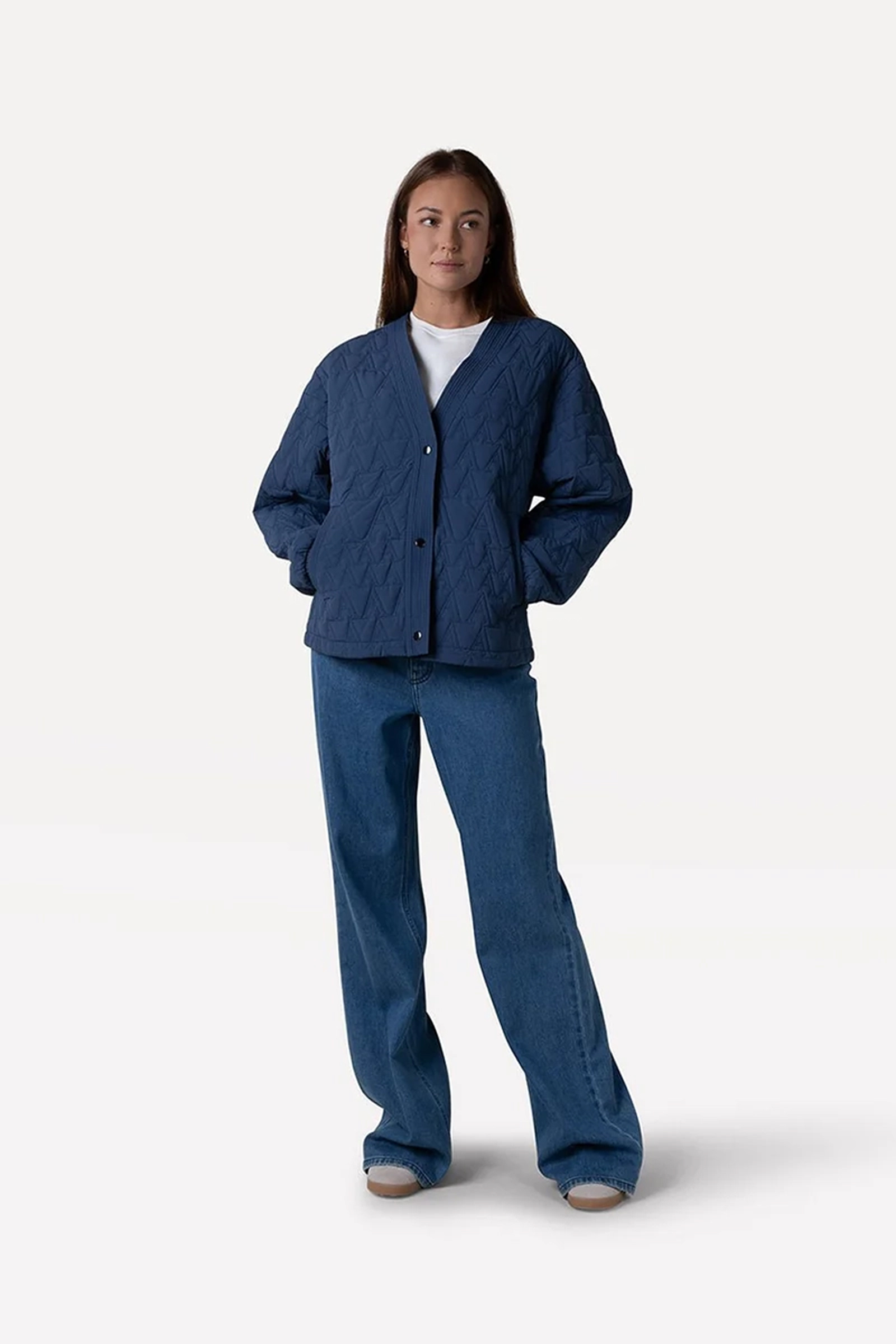 Dames jas blauw