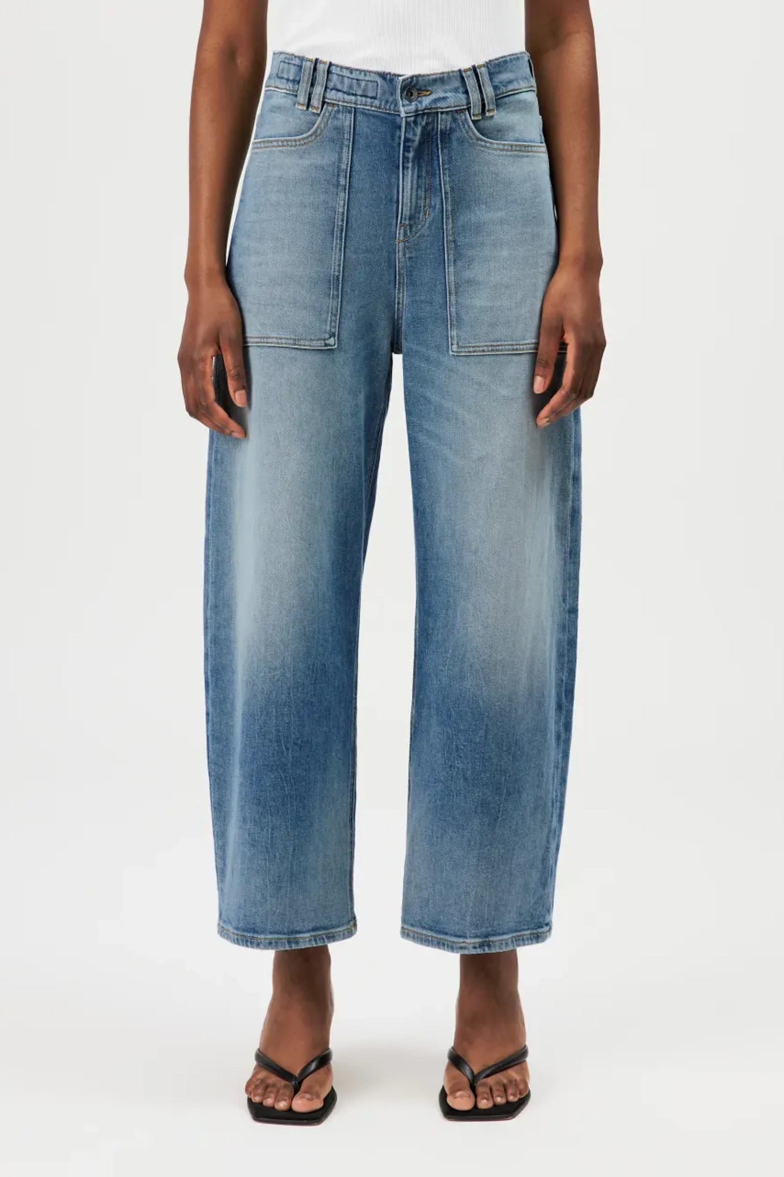 Dames broek blauw