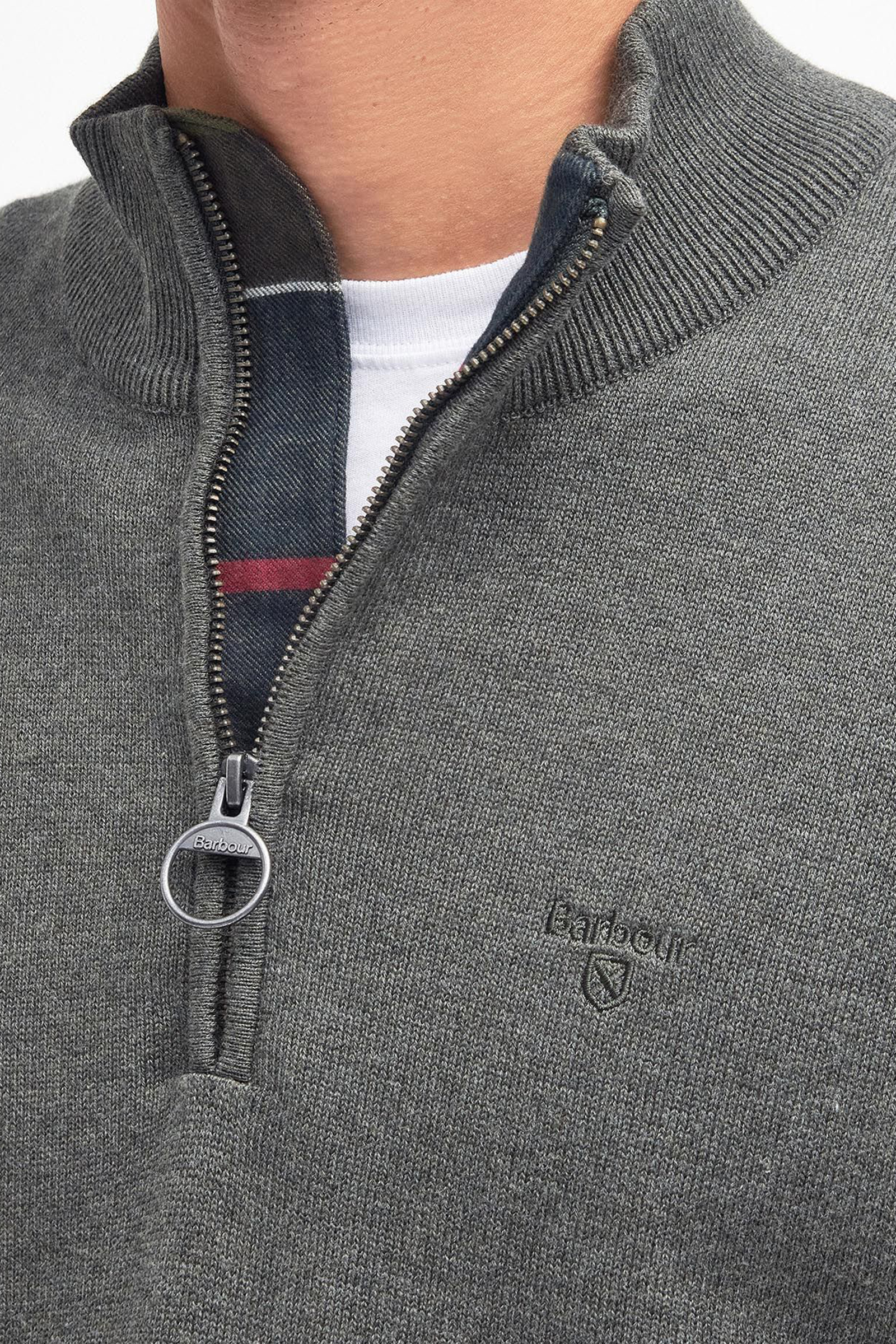 Barbour COTTON HALF ZIP Blauw-2 3