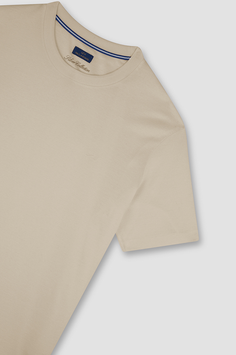Heren t-shirt kortemouw bruin
