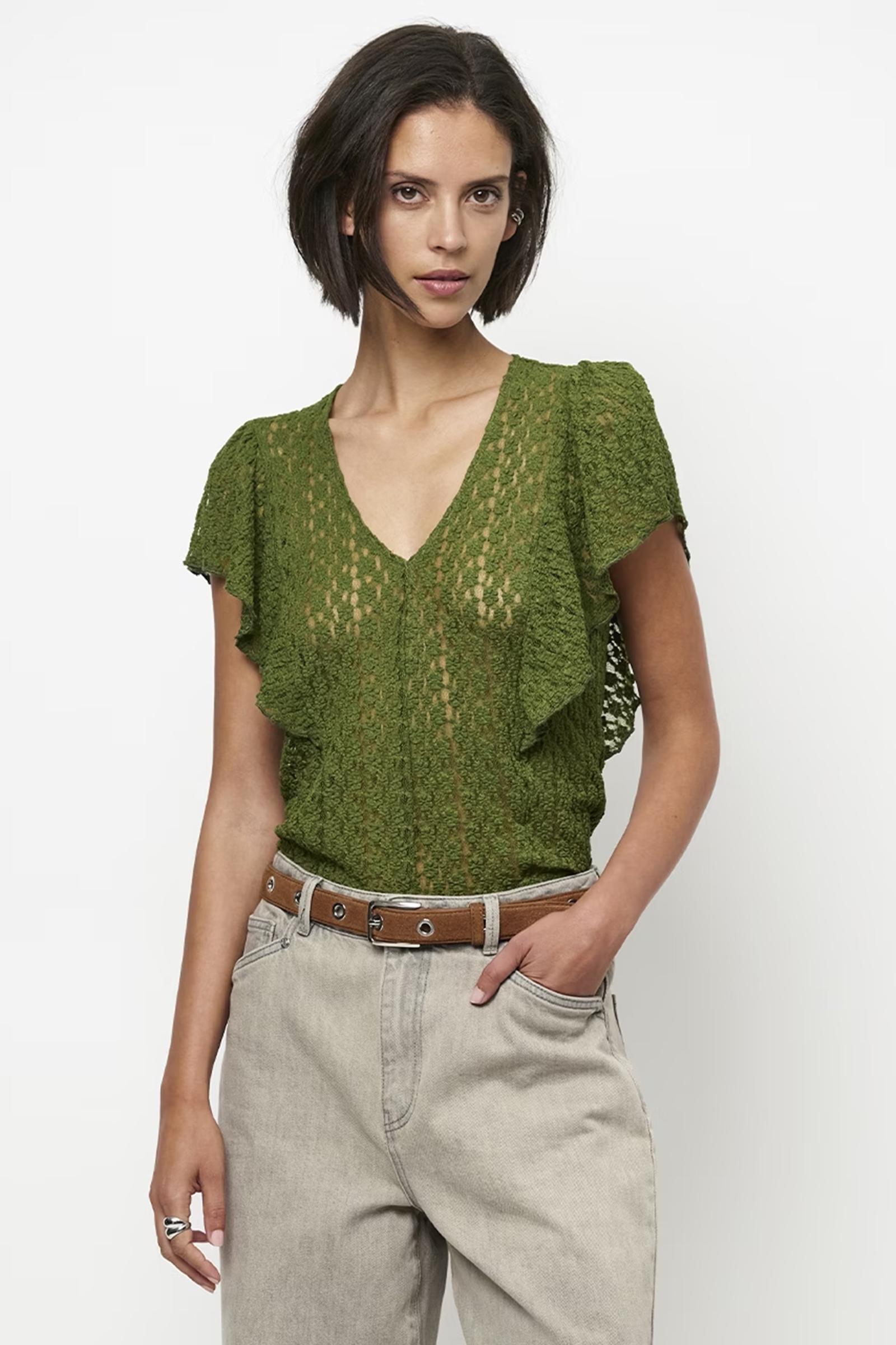 Dames top groen