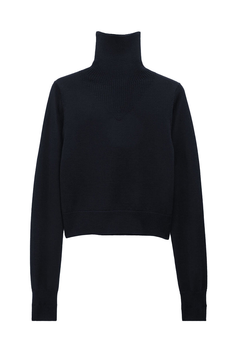 Filippa K merino turtleneck sweater Zwart-1 1