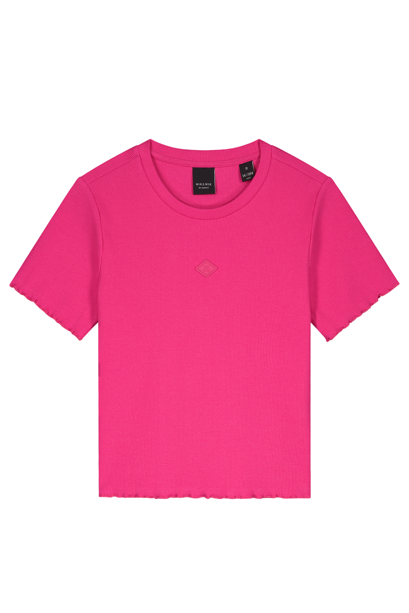 Meisjes t-shirt korte mouw rose