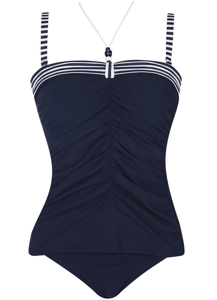 Bad/beach dames tankini blauw