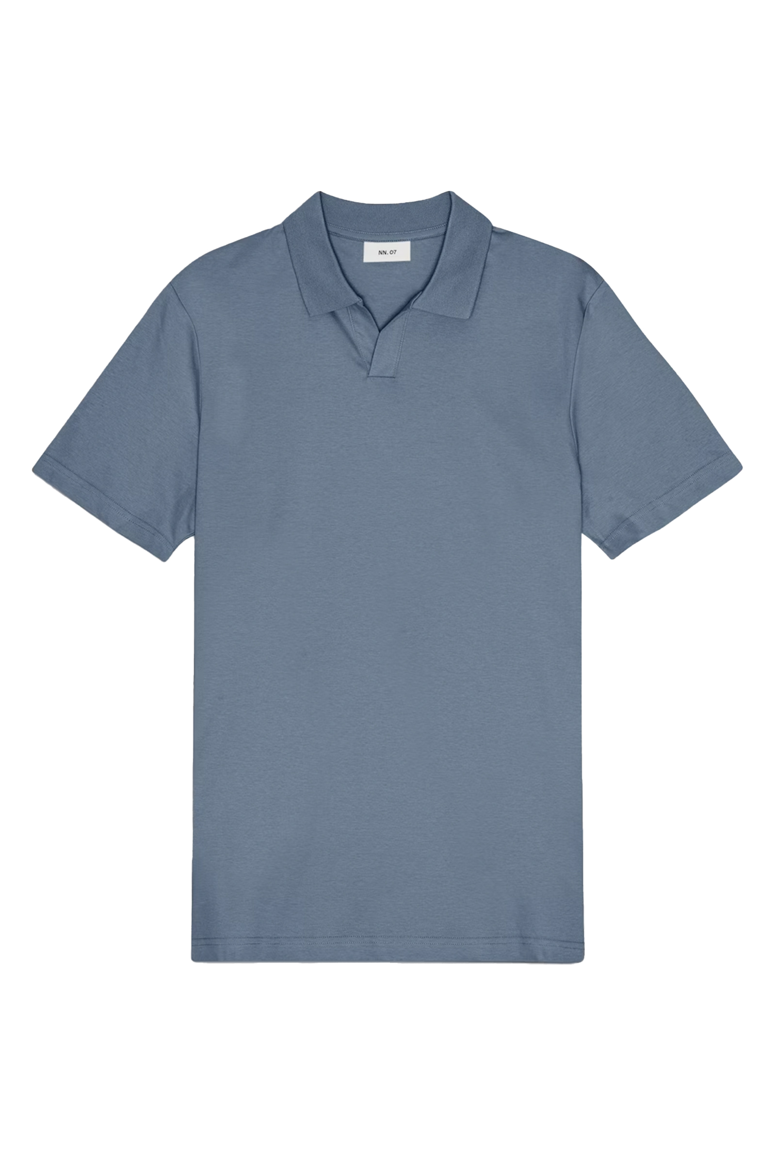 Heren polo korte mouw blauw