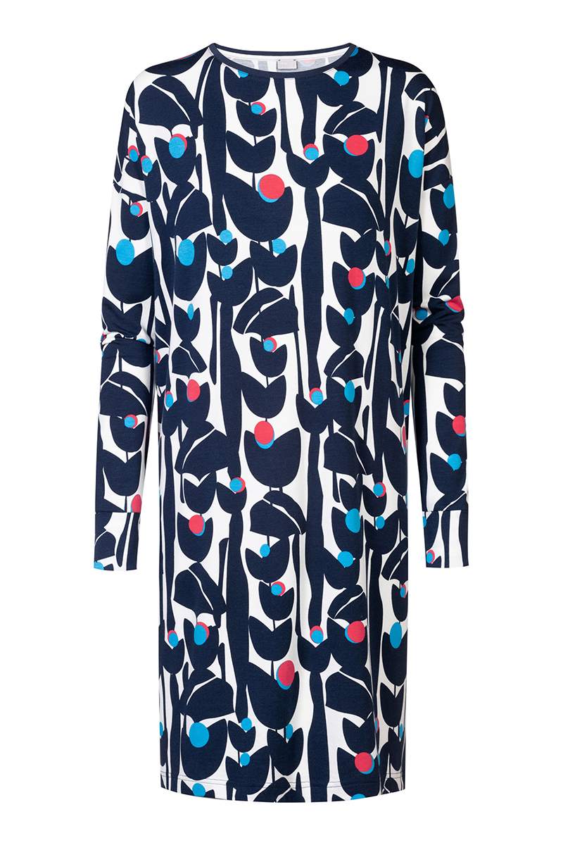 Nachtmode dames nachthemd   blauw