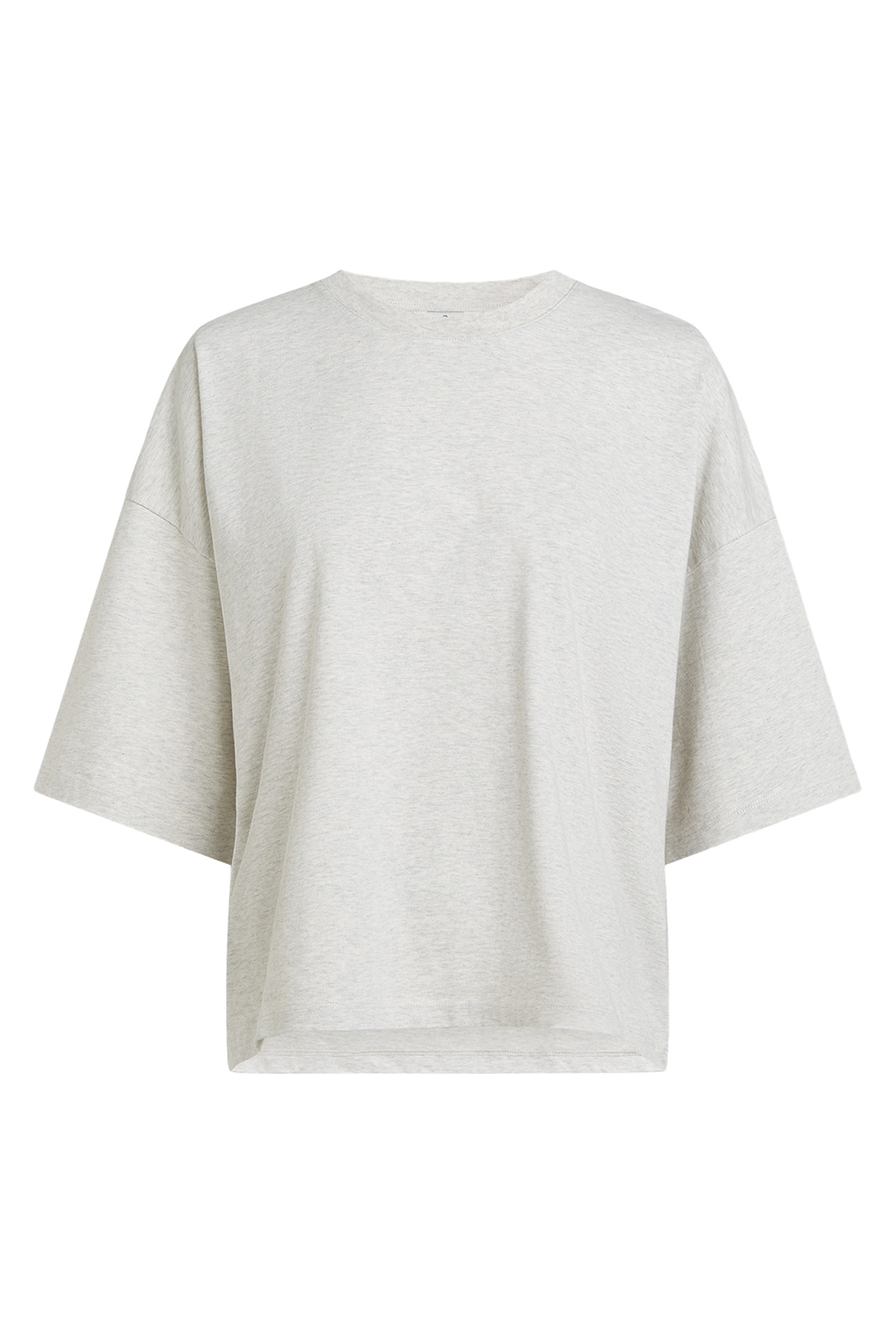 Dames t-shirt korte mouw grijs