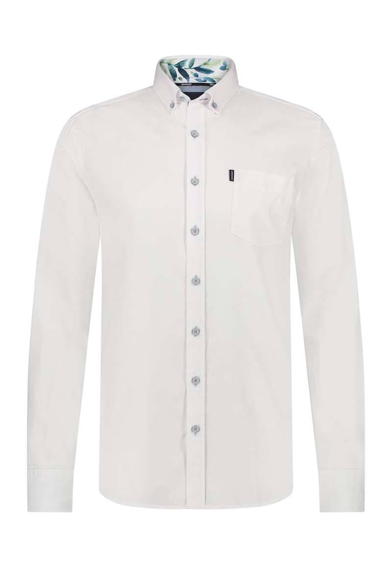 Heren overhemd lm casual wit