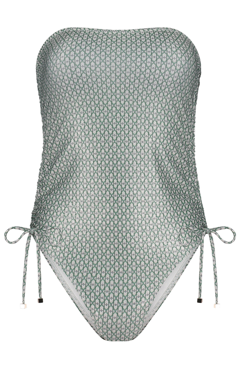 Bad/beach dames badpak mode groen