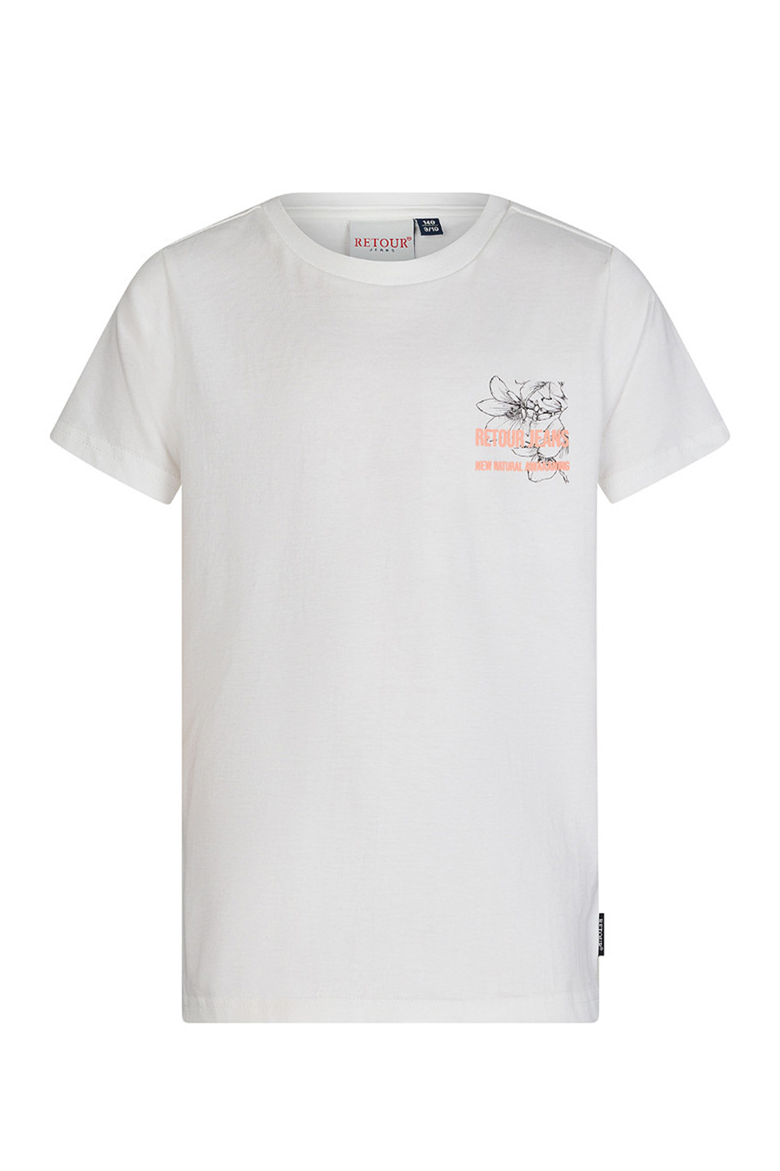 Jongens t-shirt korte mouw ecru
