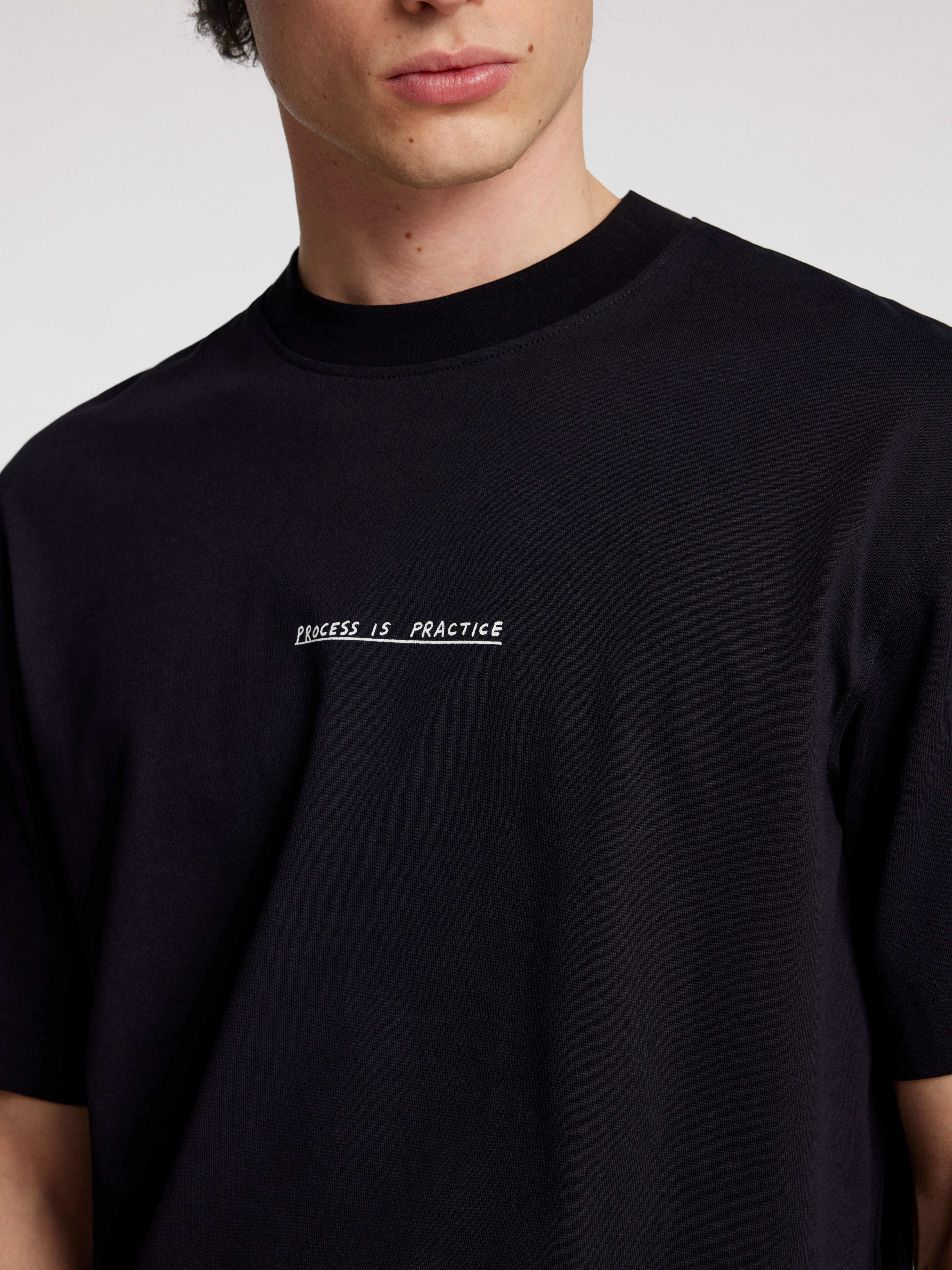 Selected SLHRELAXNIC LICENSE SS O-NECK TEE 179099-Black 5