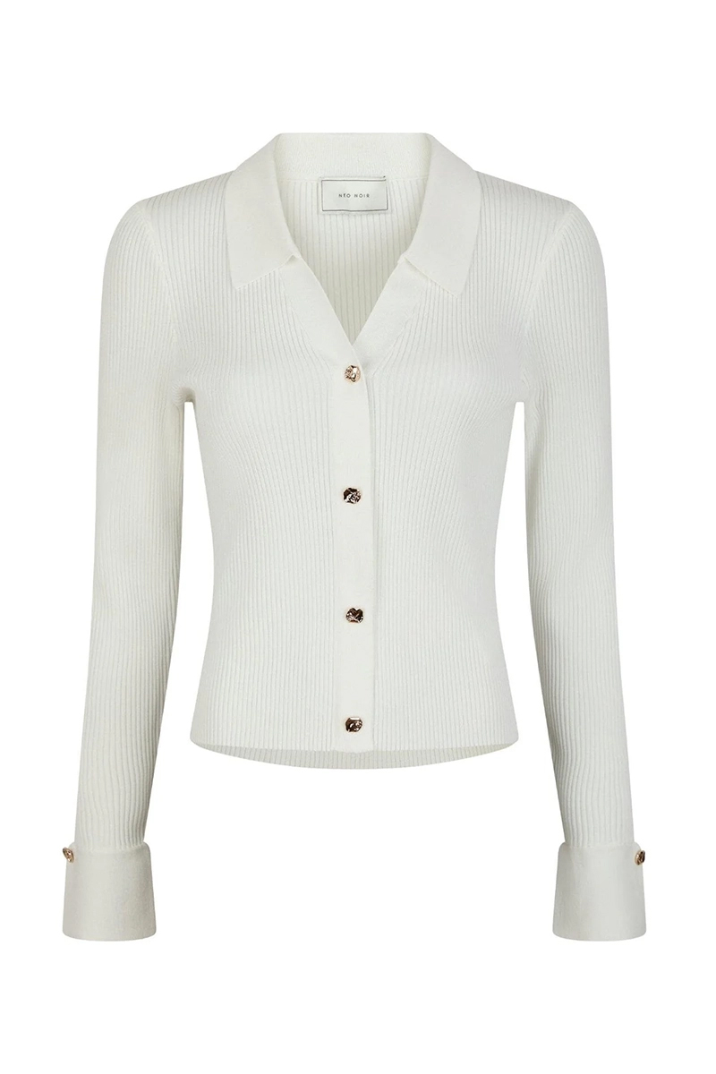 Dames t-shirt lange mouw ecru