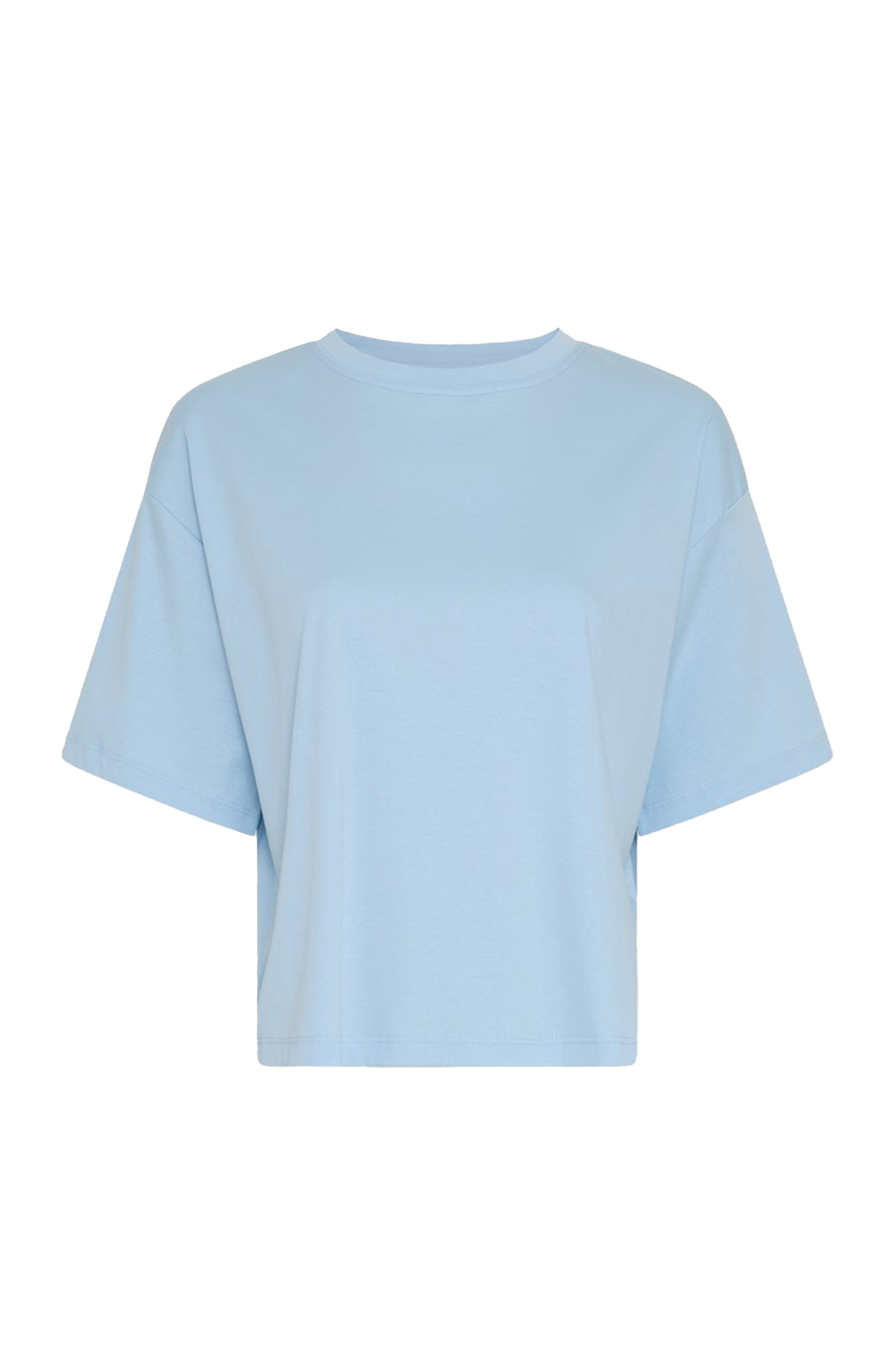 Dames t-shirt korte mouw blauw
