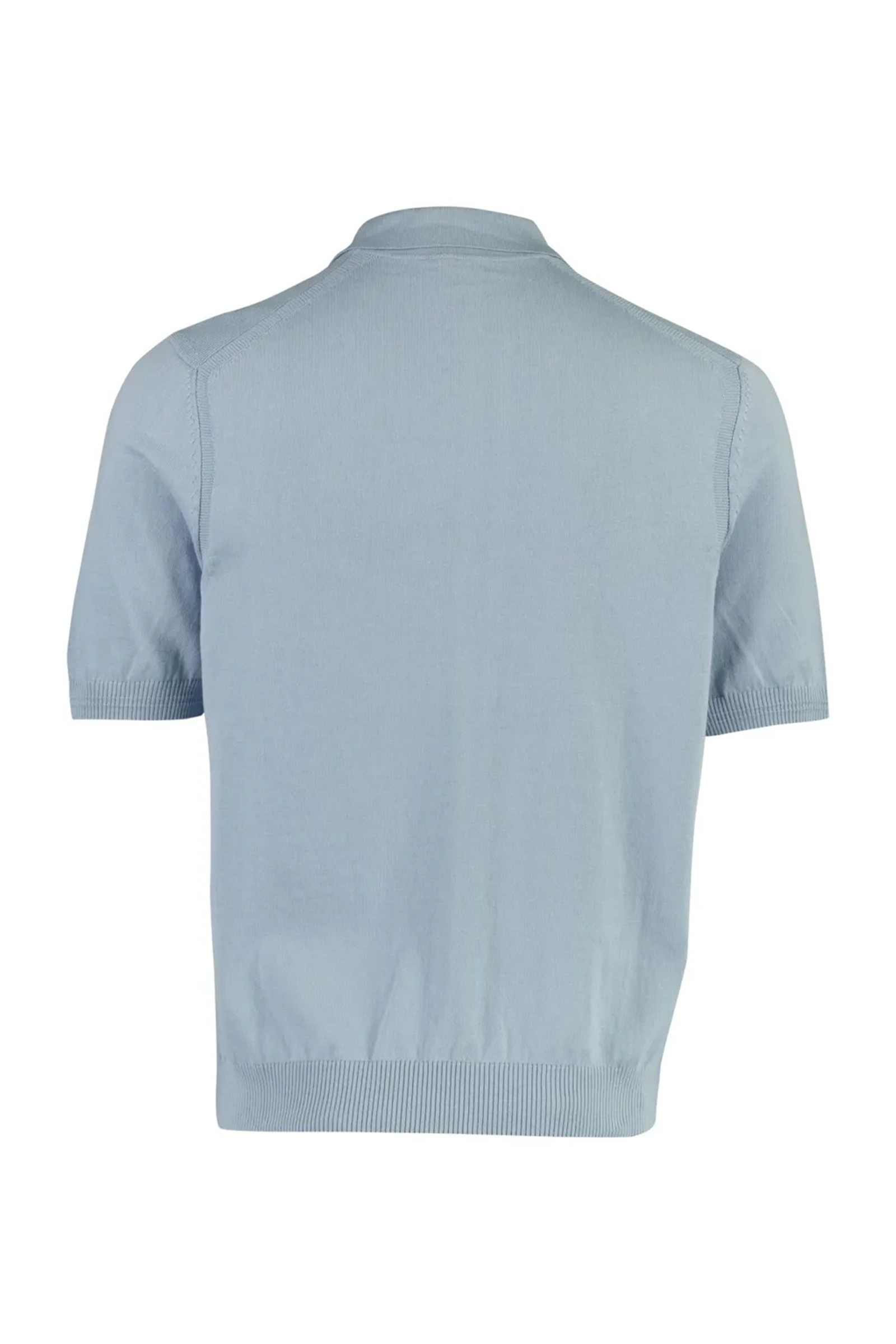 Heren polo korte mouw blauw