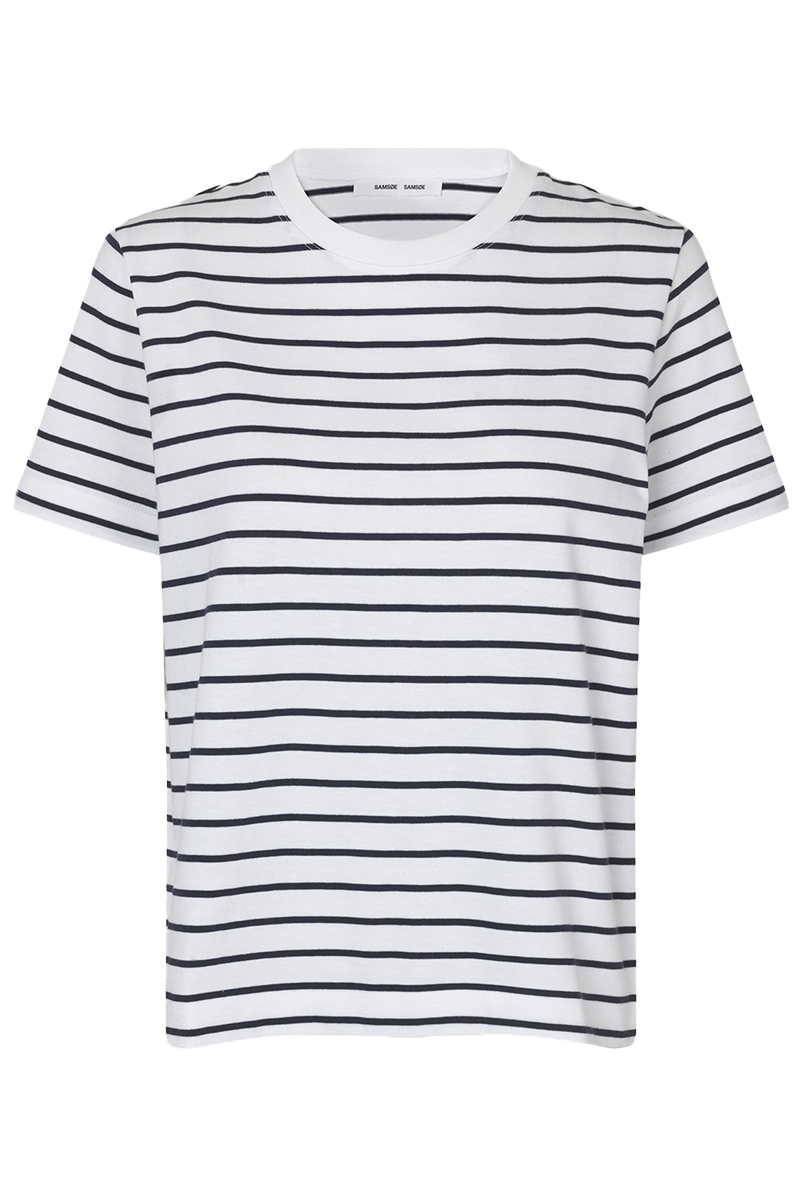 Samsøe Samsøe Camino t-shirt Blauw-1 1