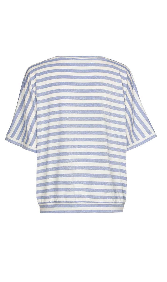 Dames t-shirt korte mouw blauw