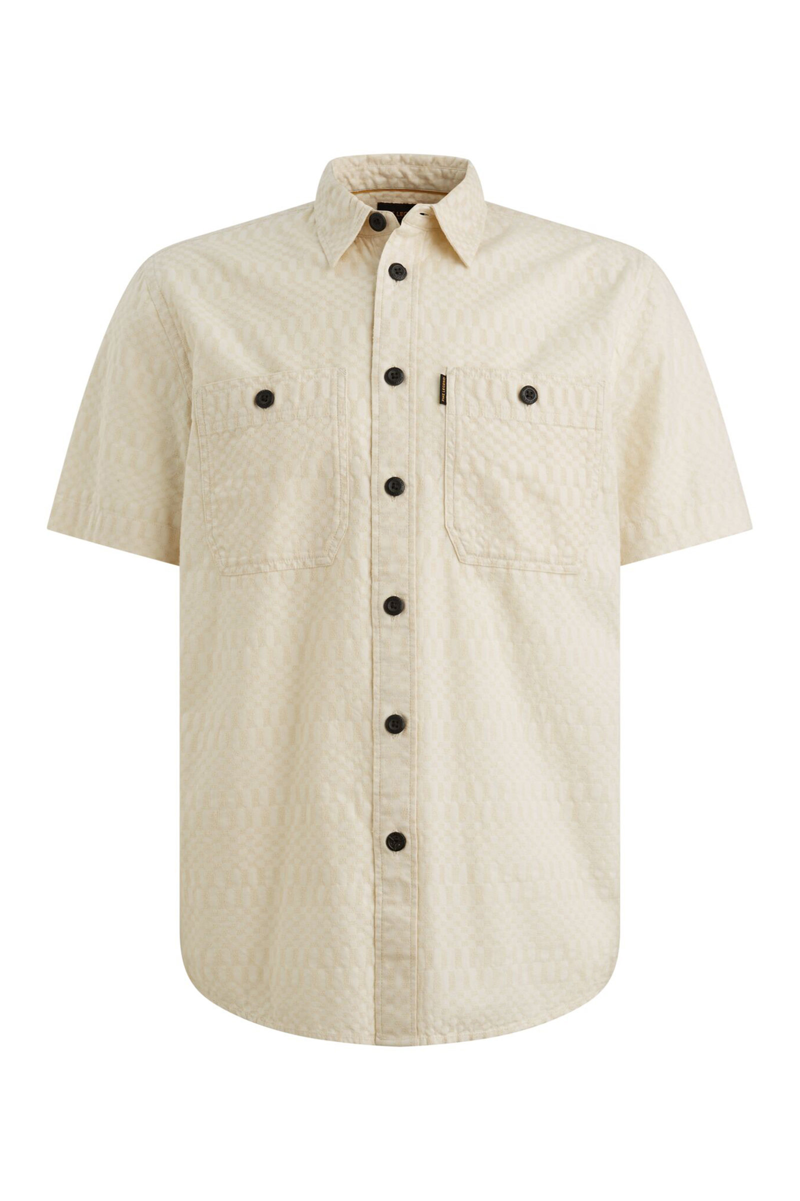 Heren overhemd lm casual bruin