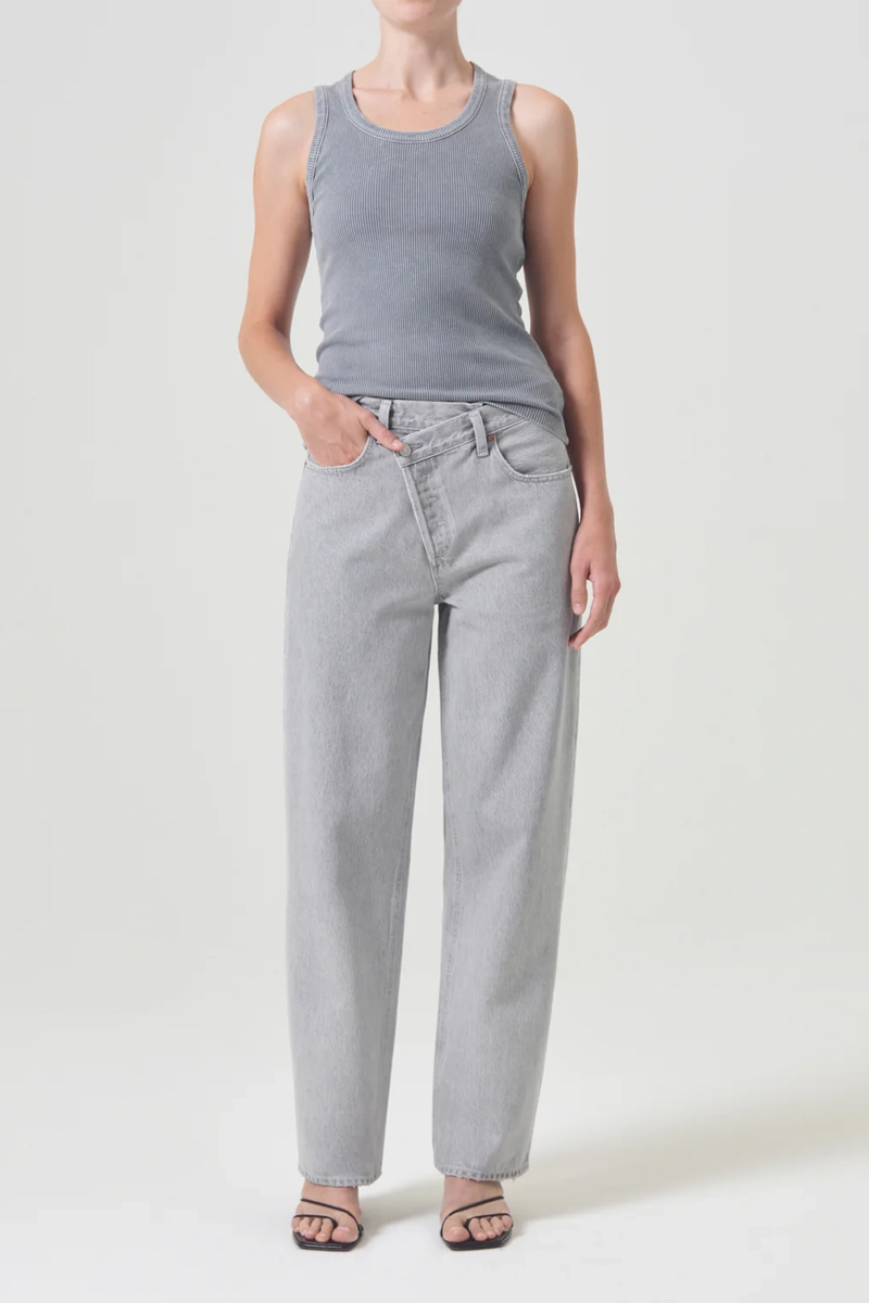 Dames jeans grijs