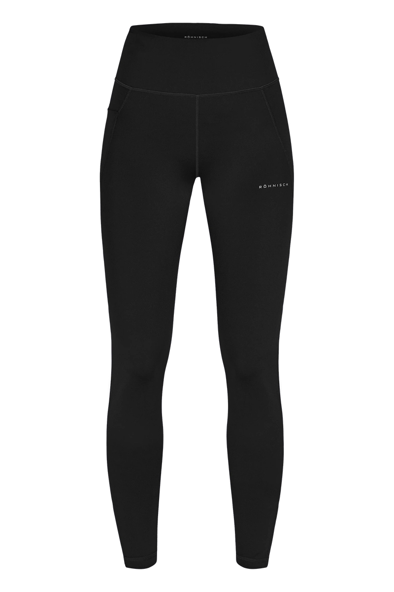 Fitness dames tight lang zwart