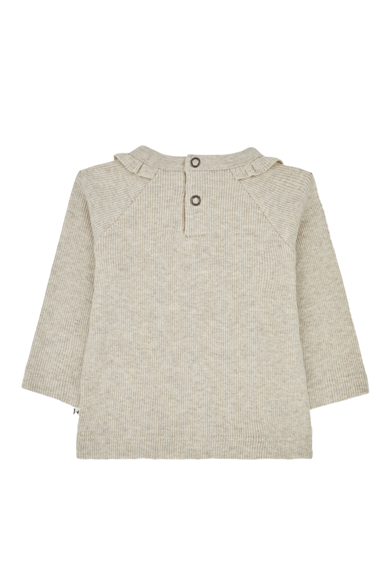 Baby t-shirt lange mouw ecru