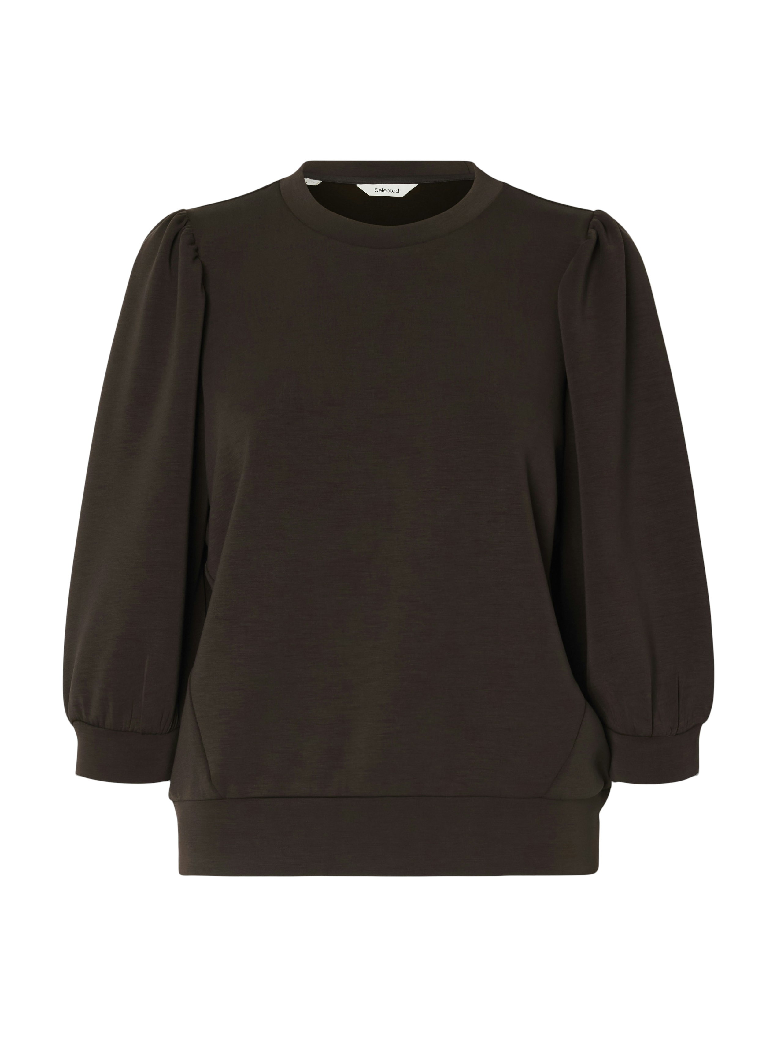 Dames blouse lange mouw grijs