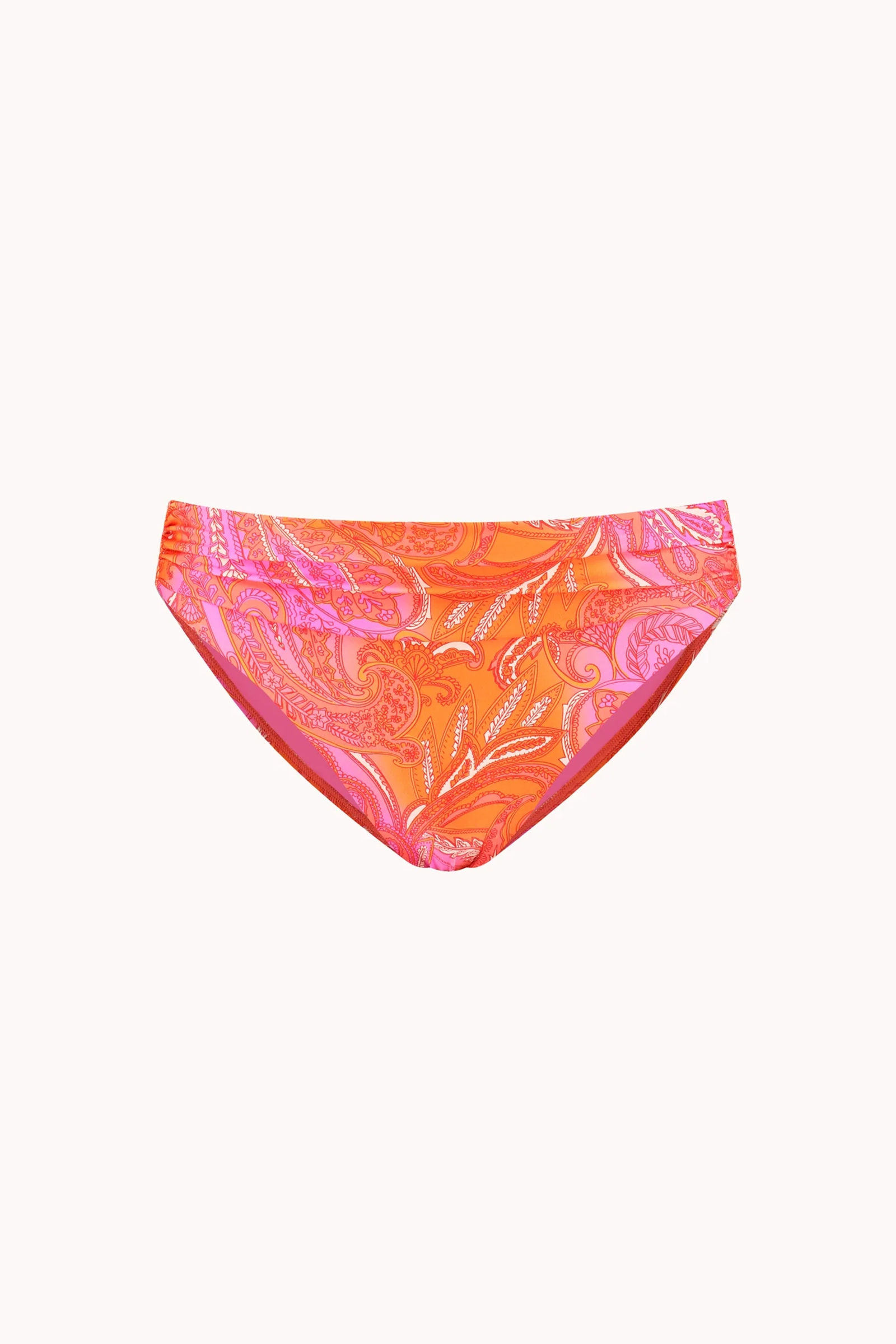 Bad/beach dames bikini slip oranje